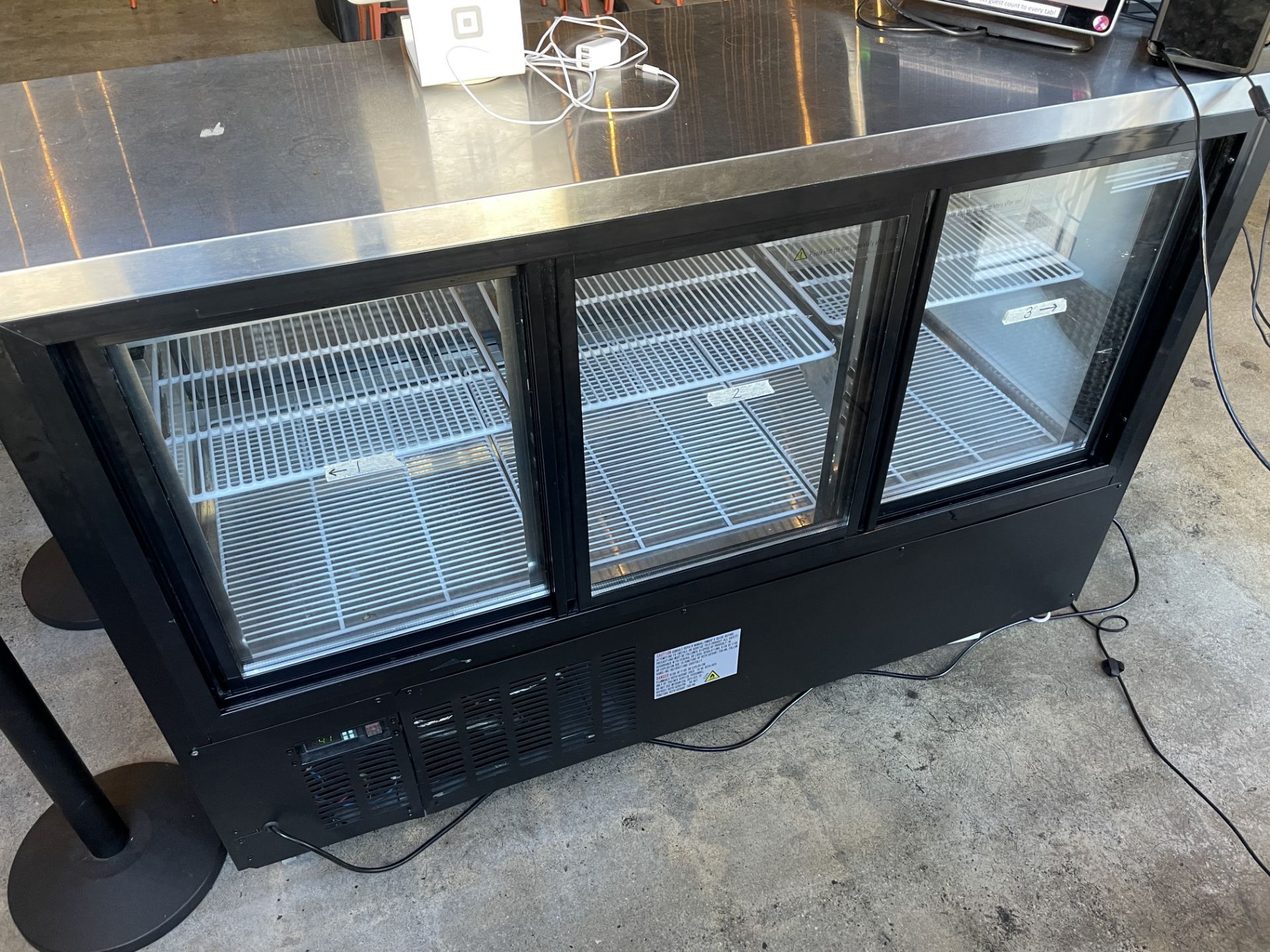 Avantco MOD: 178 DLC 64HCV, 64" Illum Full Glass Front Curved Glass, Portable Refrigerated - Image 2 of 3