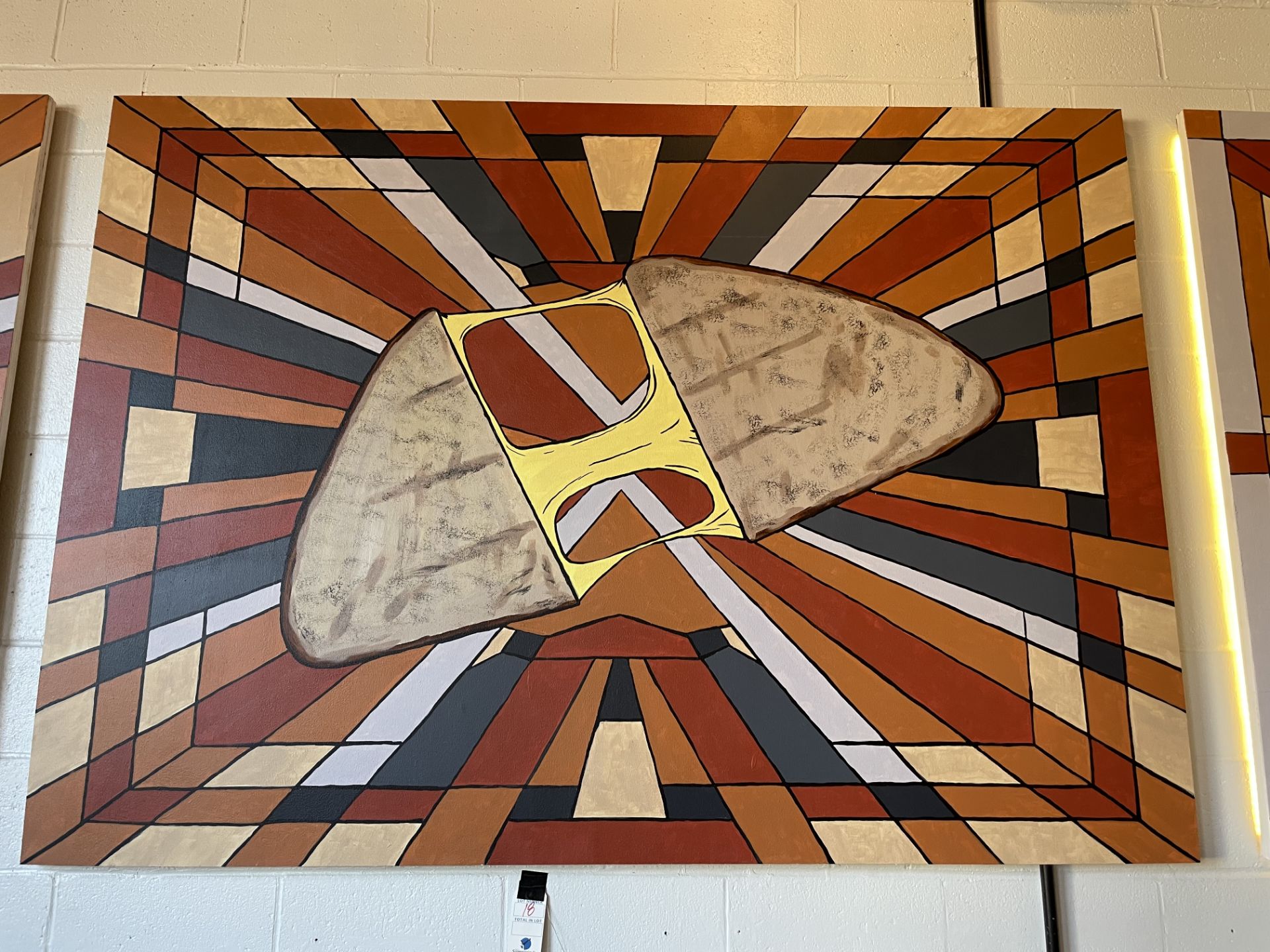 7' x 5' Custom Food Painting Mural By Ken King - Grilled Cheese