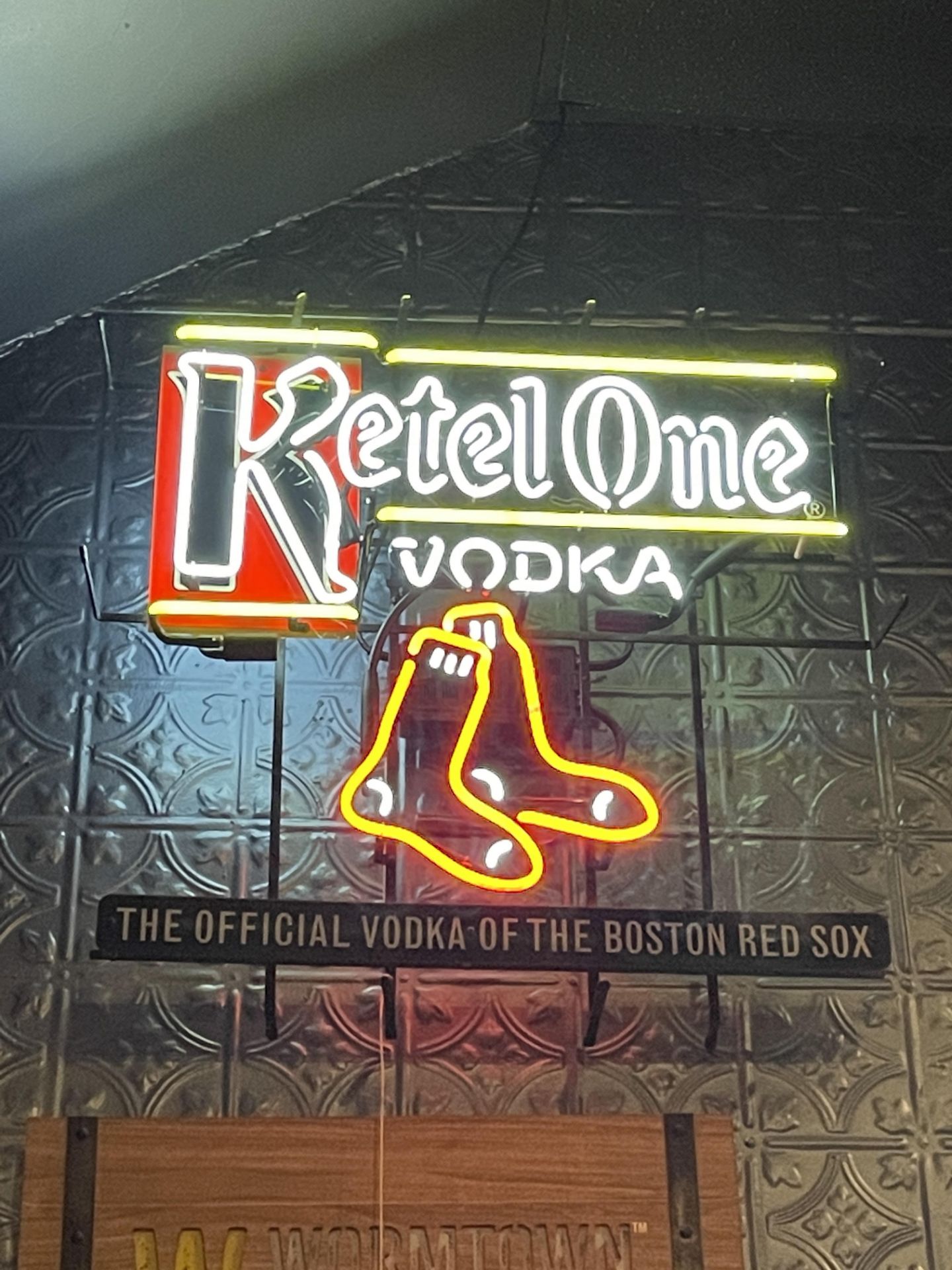 Red Sox Ketel One Illuminated Sign