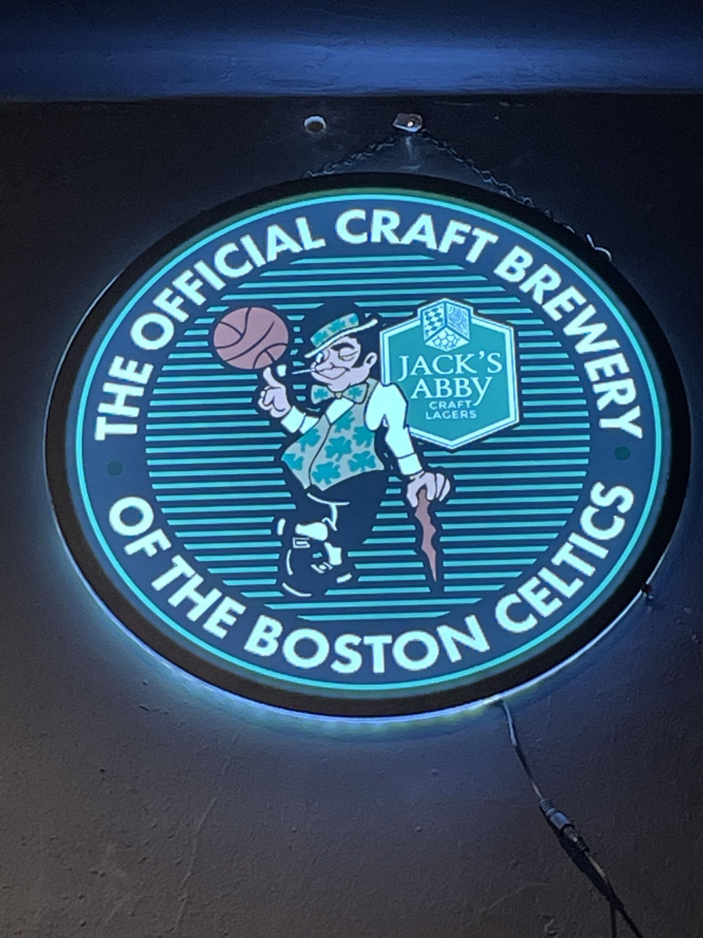 Jacks Abby Boston Celtics Illuminated Sign