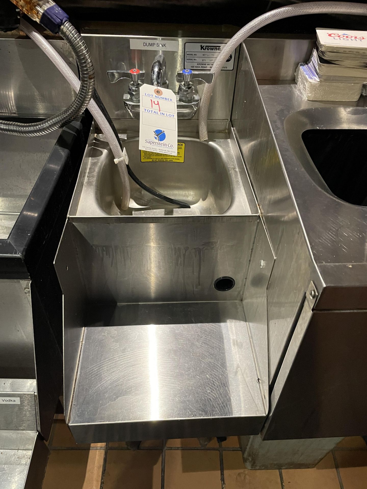 Krowne SS Hand Wash Sink w/ Trash Bin