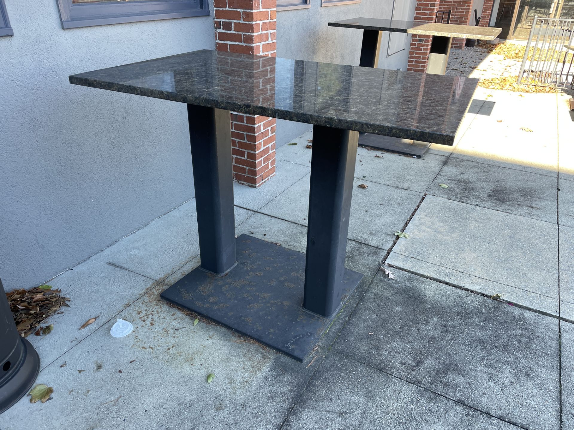 (2) 34"x54" Granite High Top Tables