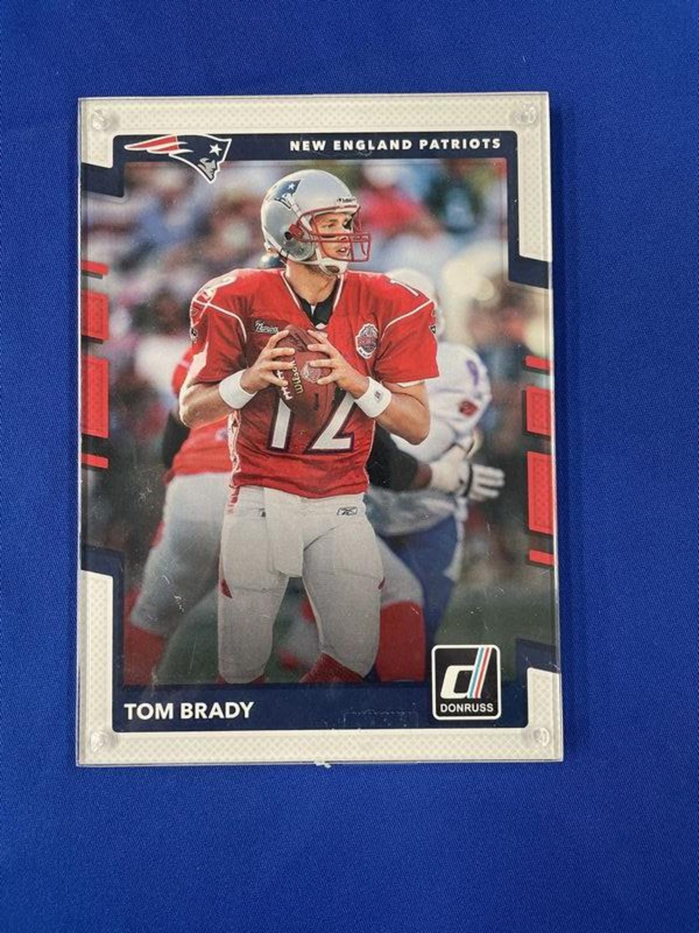 Donruss Panini 2018 Tom Brady Rare Jersey #TB 5x7 Card