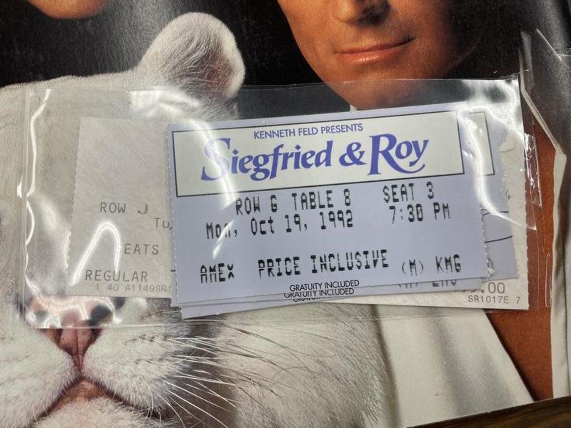 Siegfrieda & Roy Program & Ticket Stubs