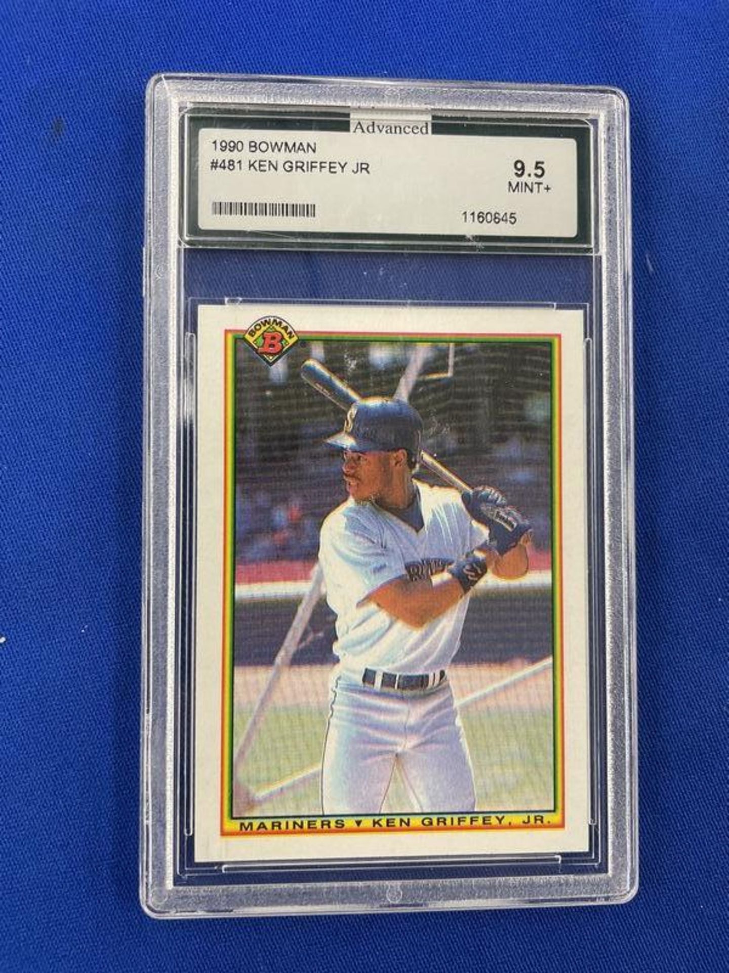 1990 Bowman Ken Griffey Jr Advanced Graded 9.5 Mint Card #481