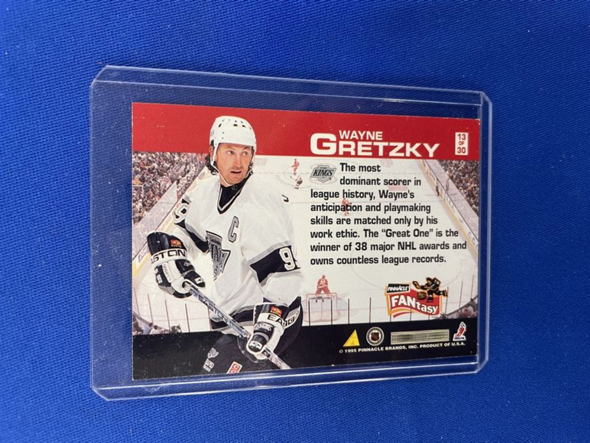 1995 Pinnacle Fantasy Wayne Gretzky 13 of 30 Card - Image 2 of 2