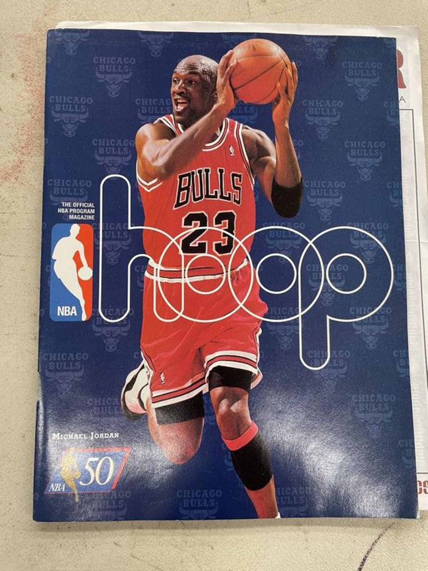 Michael Jordan Bulls vs Jazz Program Roster & Ticket Stub - Image 2 of 2