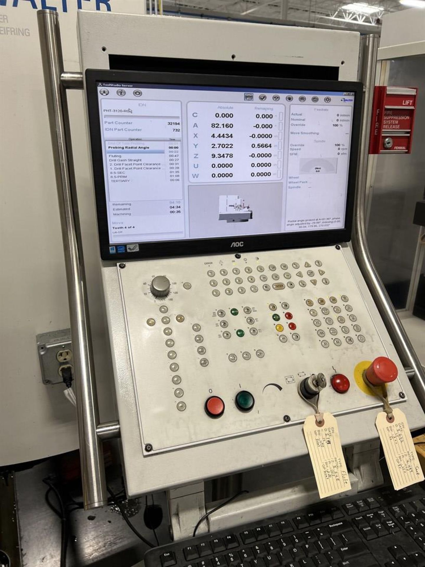 2007 WALTER Helitronic Mini Power CNC 7-Axis Tool & Cutter Grinder, s/n 663108, HMC 600 Control, - Image 5 of 11