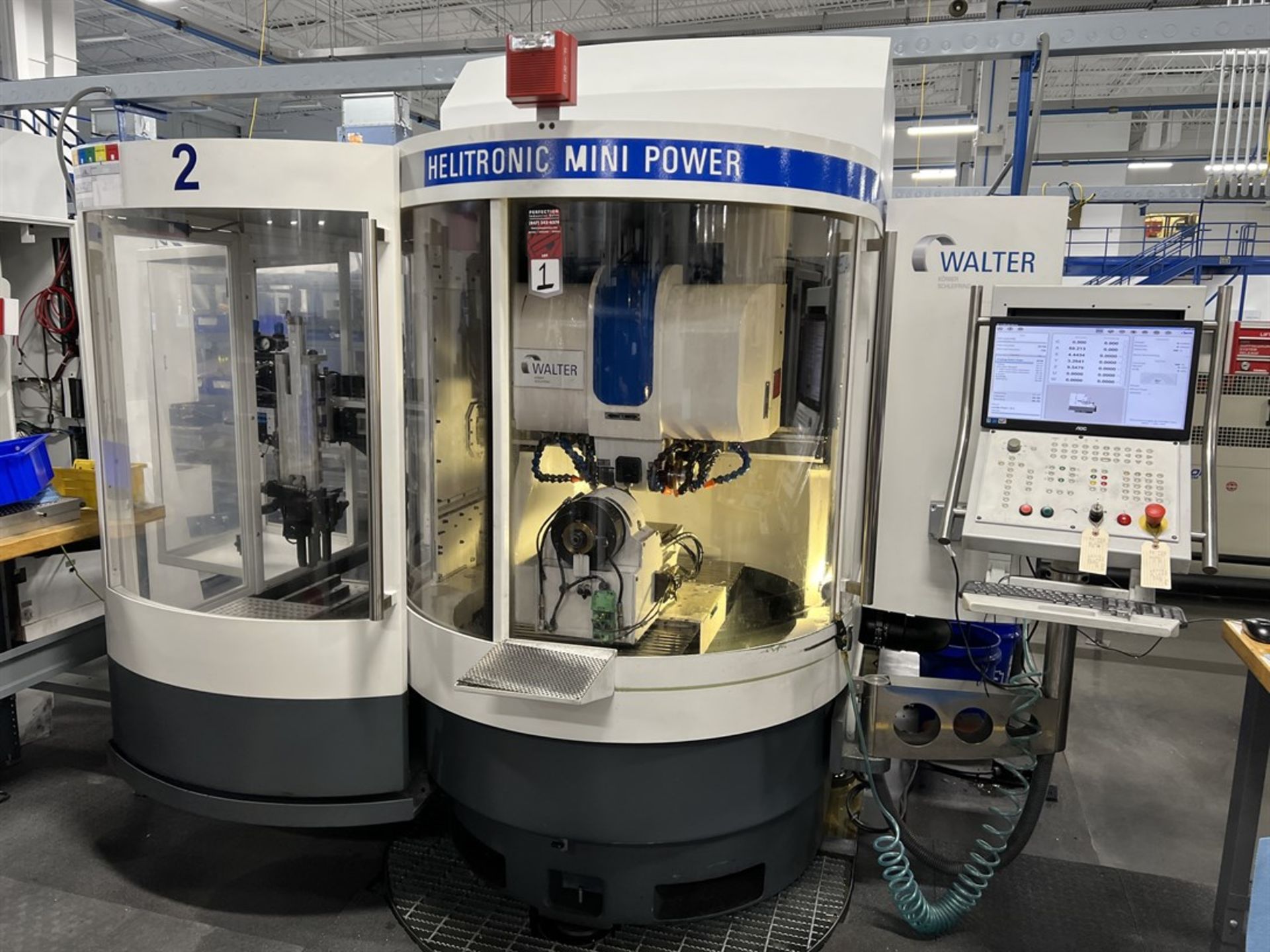 2007 WALTER Helitronic Mini Power CNC 7-Axis Tool & Cutter Grinder, s/n 663108, HMC 600 Control, - Image 2 of 11