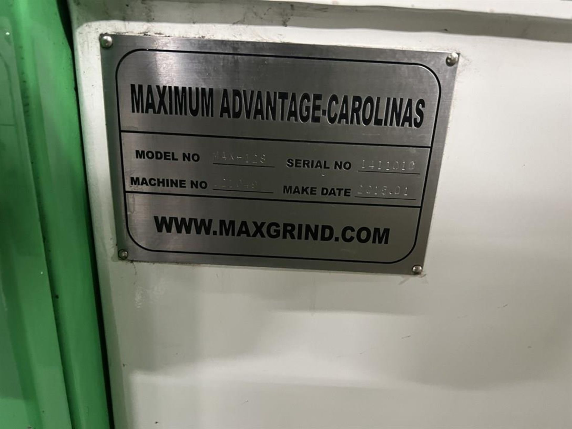 2015 MAXIMUM ADVANTAGE MAX-12S Centerless Grinder, s/n 1411010, w/ Feed/Parts Counter System - Image 6 of 10