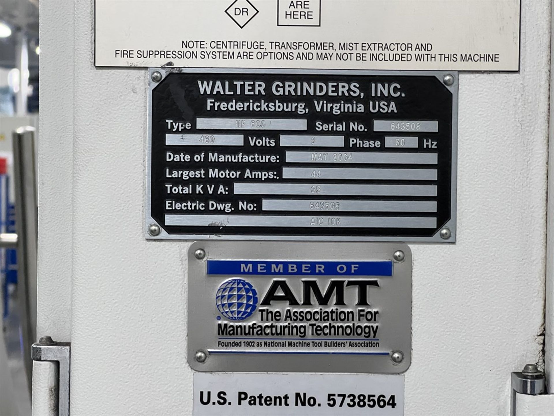 2004 WALTER Helitronic Power 600 CNC Tool & Cutter Grinder, s/n 643508, HMC 500 Control, (Needs - Image 9 of 10