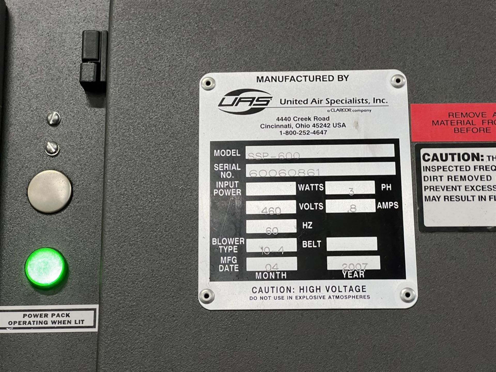 2007 WALTER Helitronic Mini Power CNC 7-Axis Tool & Cutter Grinder, s/n 663108, HMC 600 Control, - Image 9 of 11