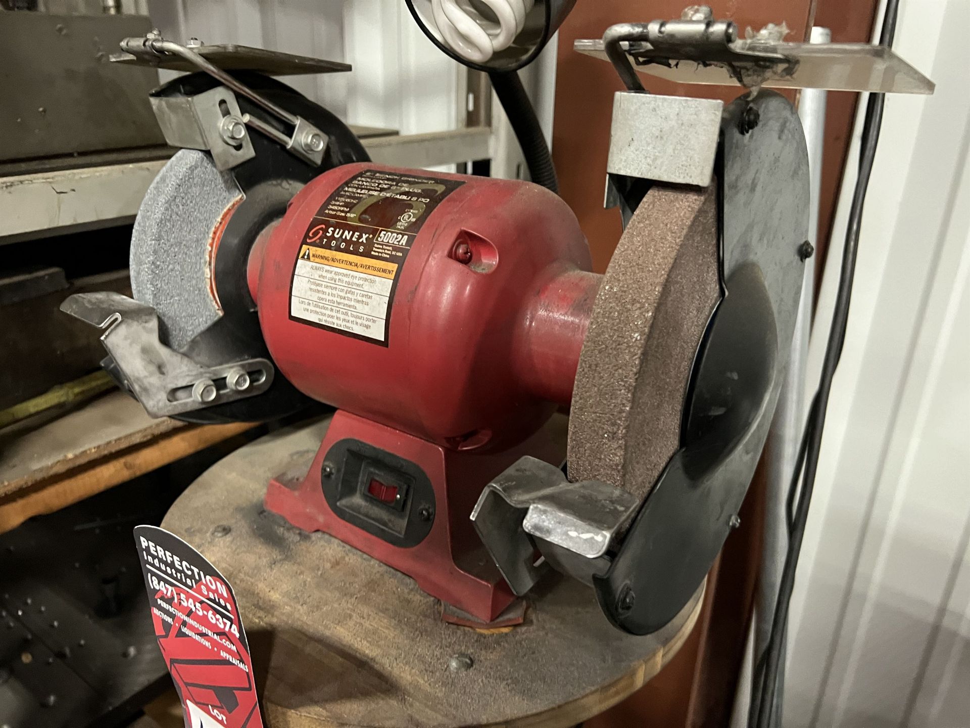 SUNEX 5002A 8" Bench Grinder, 3/4 HP, 3450 RPM (This lot is located at 1935 W. Lusher Avenue, - Image 3 of 4