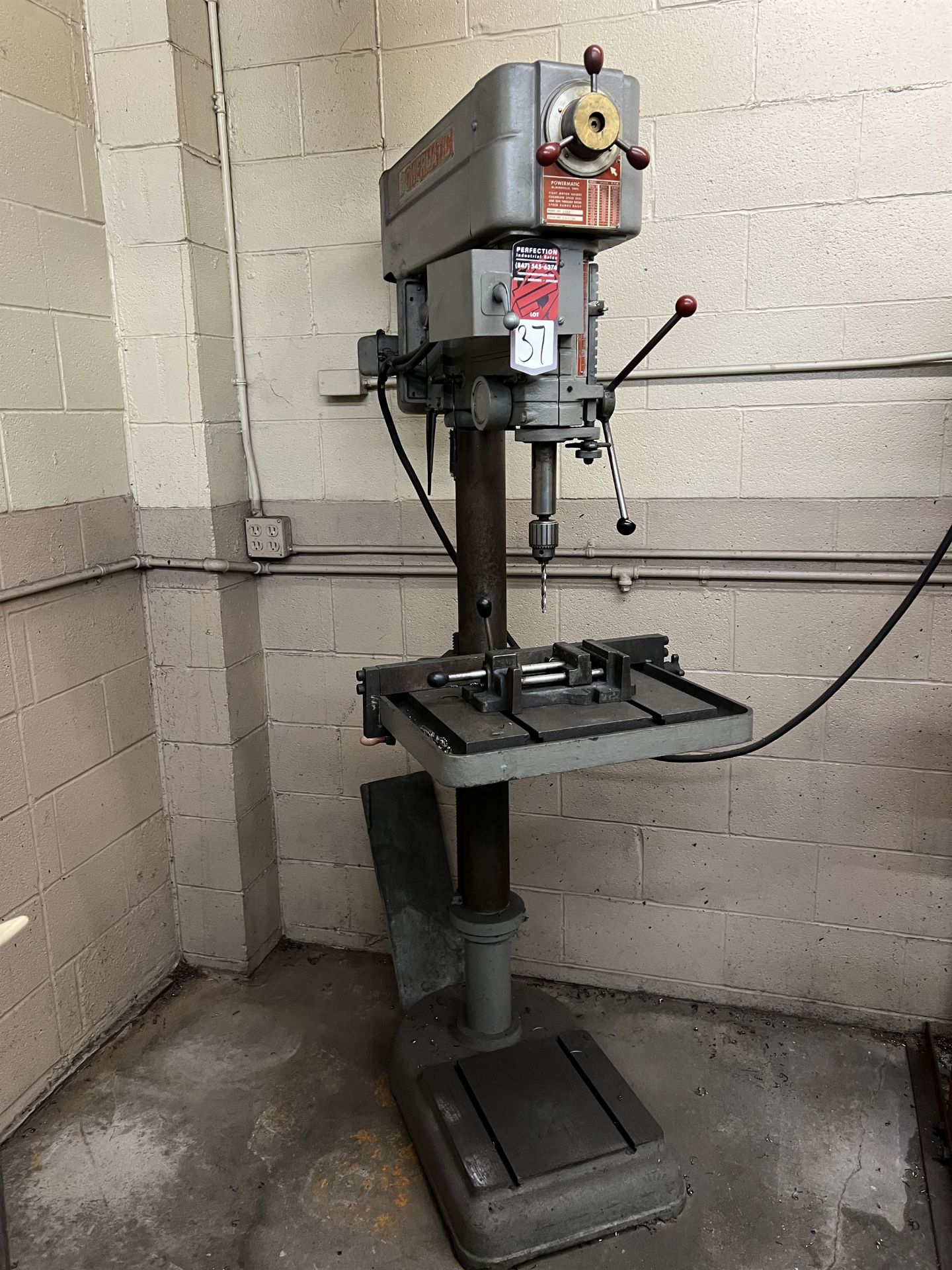 POWERMATIC 1200 Drill Press, s/n 65-6334, 18" x 15-1/2" Table, 300-2000 RPM (This lot is located