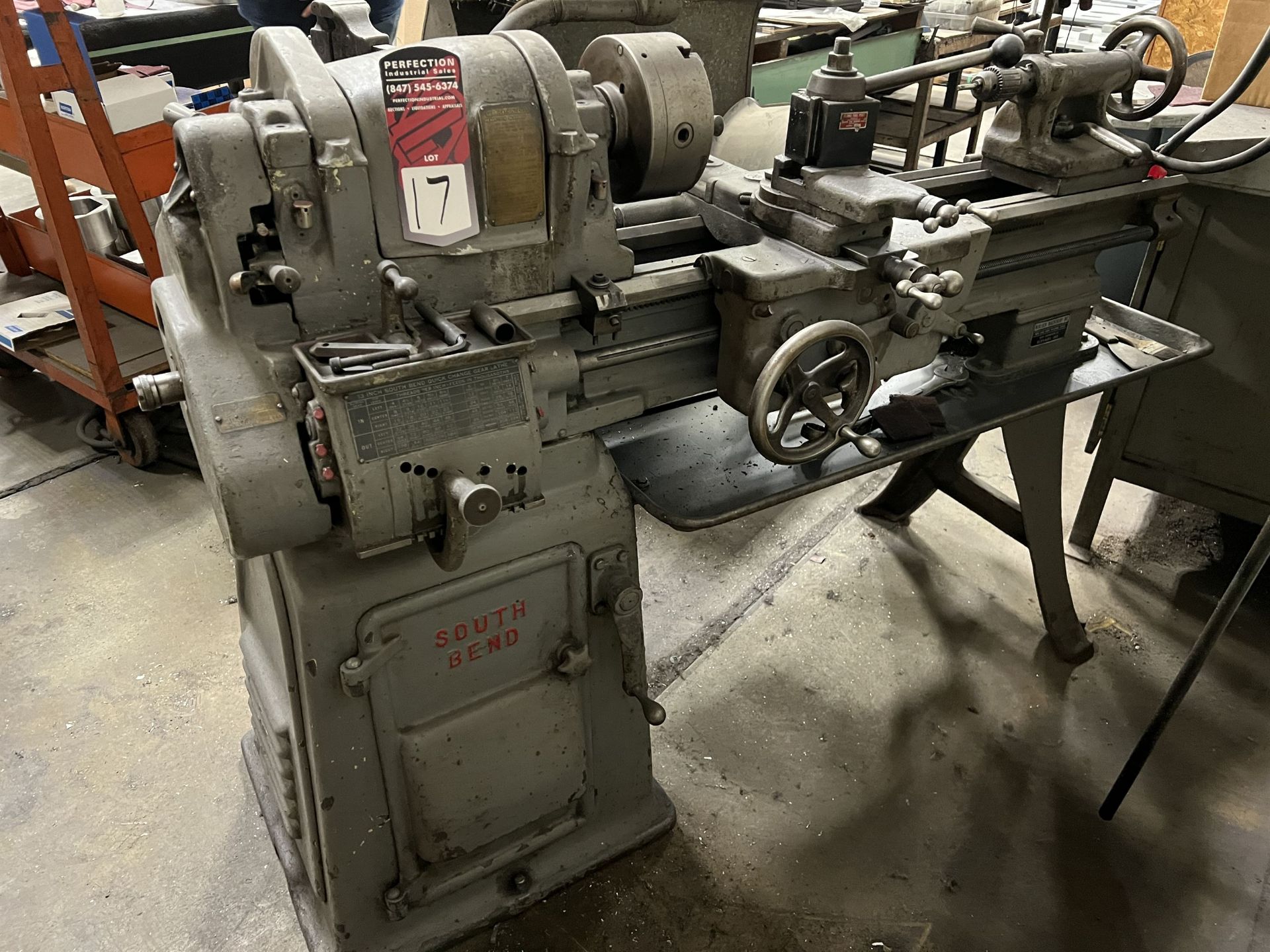 SOUTH BEND Lathe (This lot is located at 1935 W. Lusher Avenue, Elkhart IN 46517)