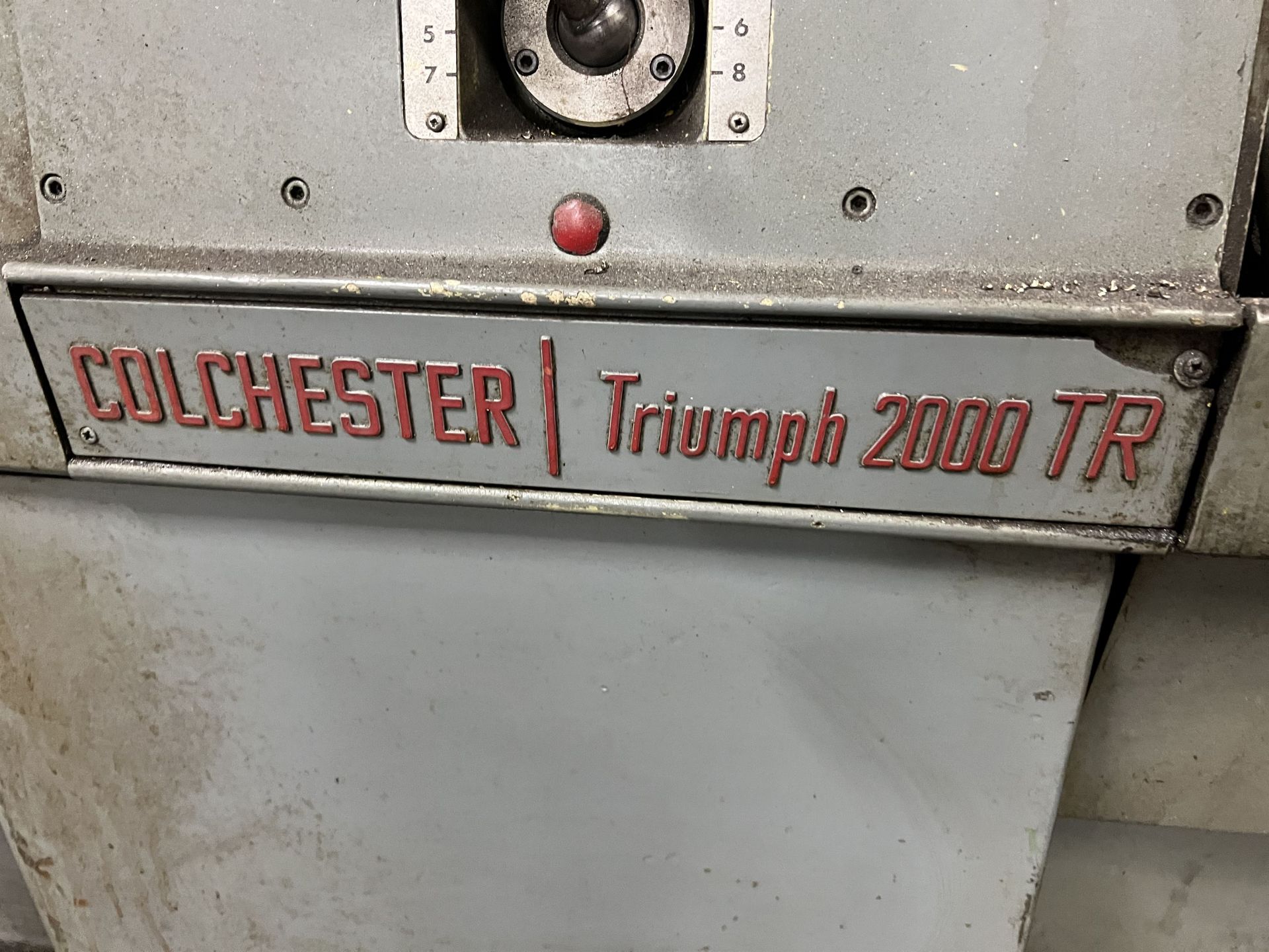 CLAUSING COLCHESTER TRIUMPH 2000 TR Lathe, s/n na, 25-2000 RPM, 8" 3-Jaw Chuck, Tool Post, Tailstock - Image 3 of 8
