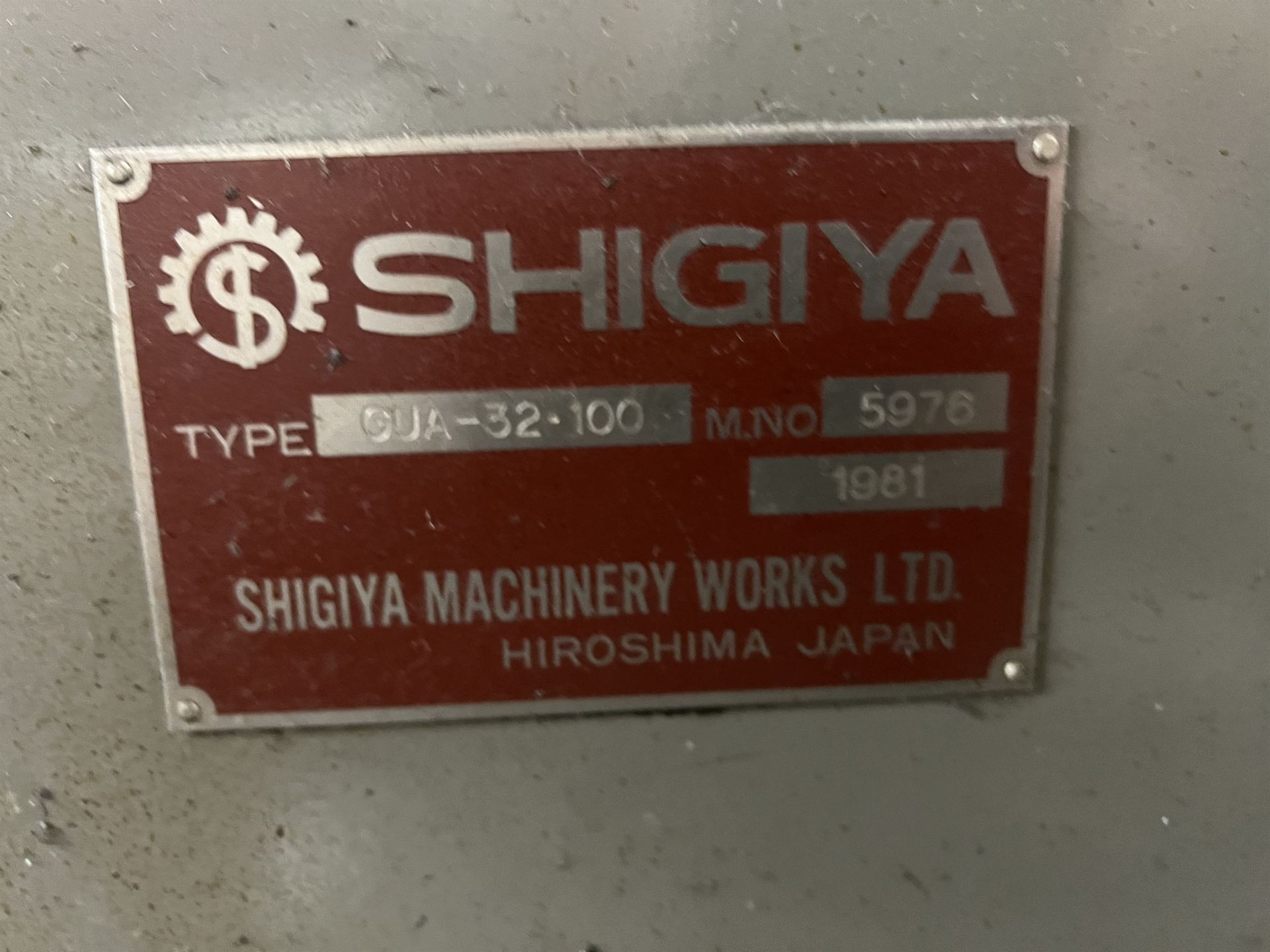 SHIGIYA SEIKI GUA-32-100 Universal Cylindrical Grinder, s/n 5976, 14" Max Wheel Dia, 2" Max Wheel - Image 11 of 11