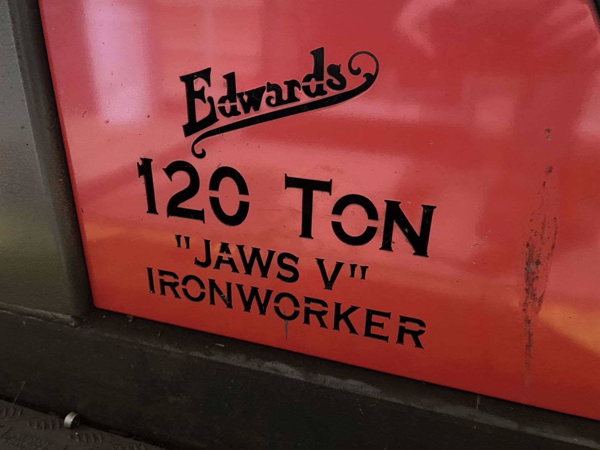 2015 EDWARDS 120 Ton Ironworker, s/n 030715IW120, 1-1/2” Dia in 1” A36 Punch Max Capacity, 2-1/2” - Image 8 of 17