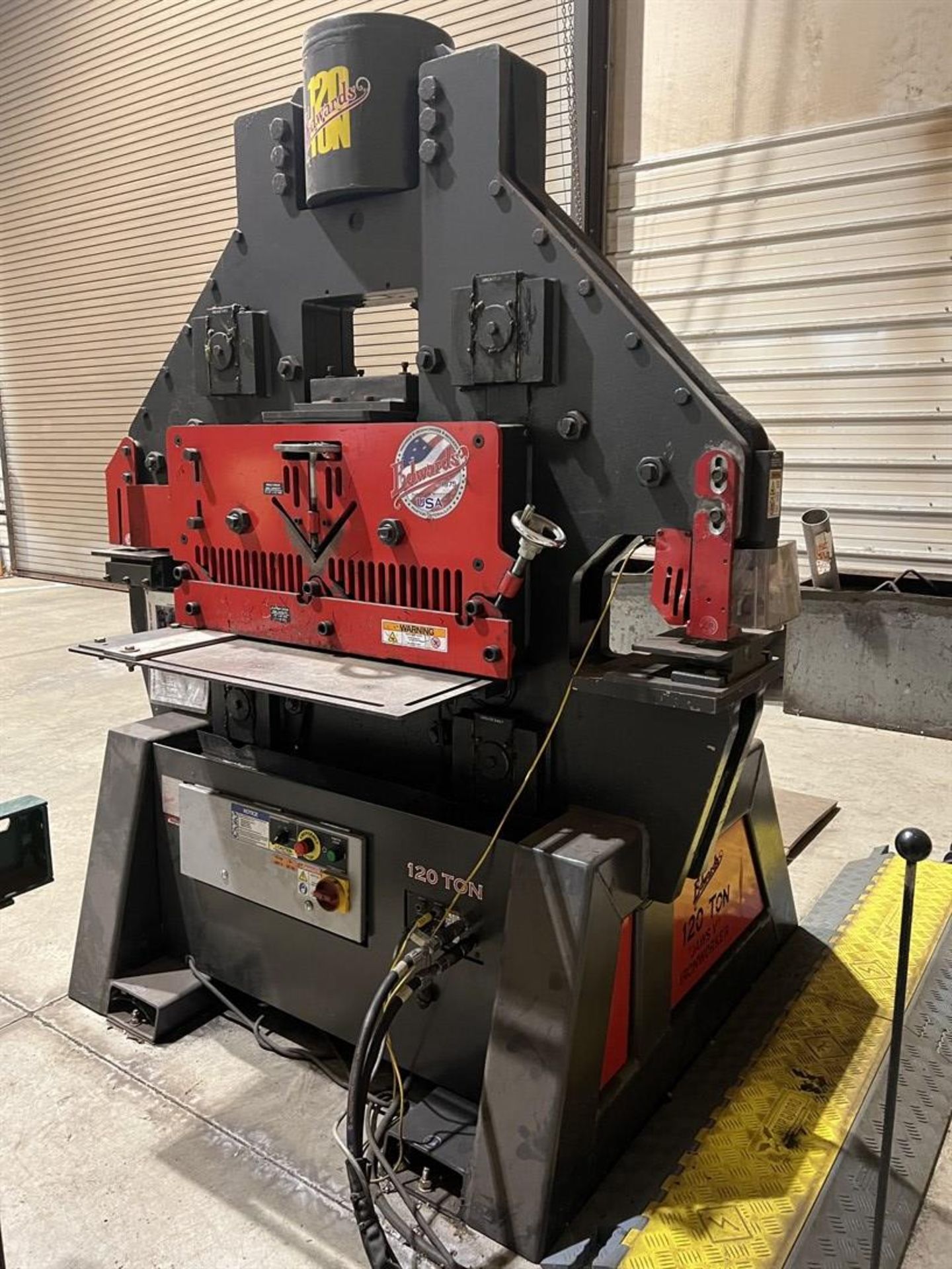 2015 EDWARDS 120 Ton Ironworker, s/n 030715IW120, 1-1/2” Dia in 1” A36 Punch Max Capacity, 2-1/2”