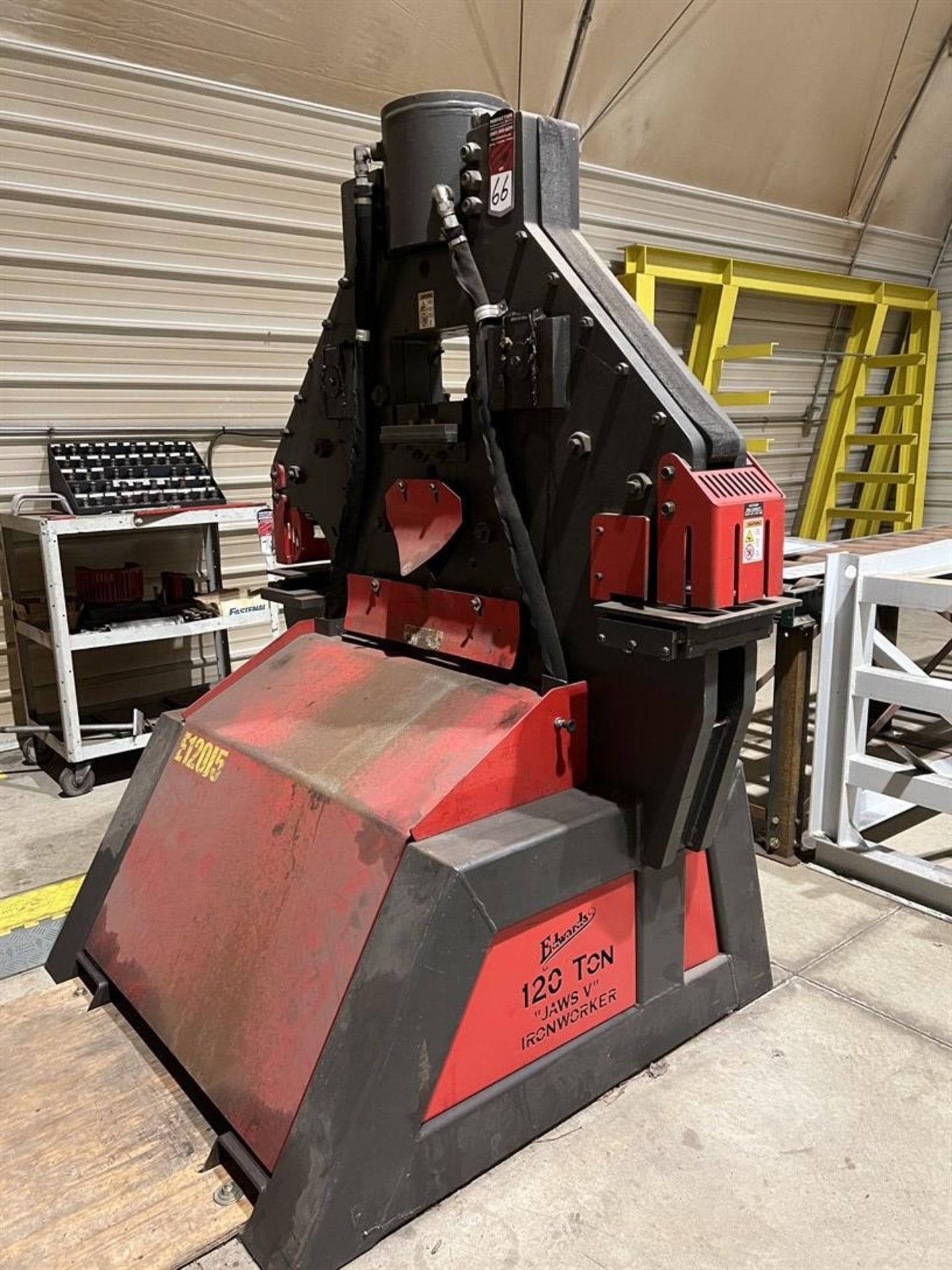 2015 EDWARDS 120 Ton Ironworker, s/n 030715IW120, 1-1/2” Dia in 1” A36 Punch Max Capacity, 2-1/2” - Image 9 of 17