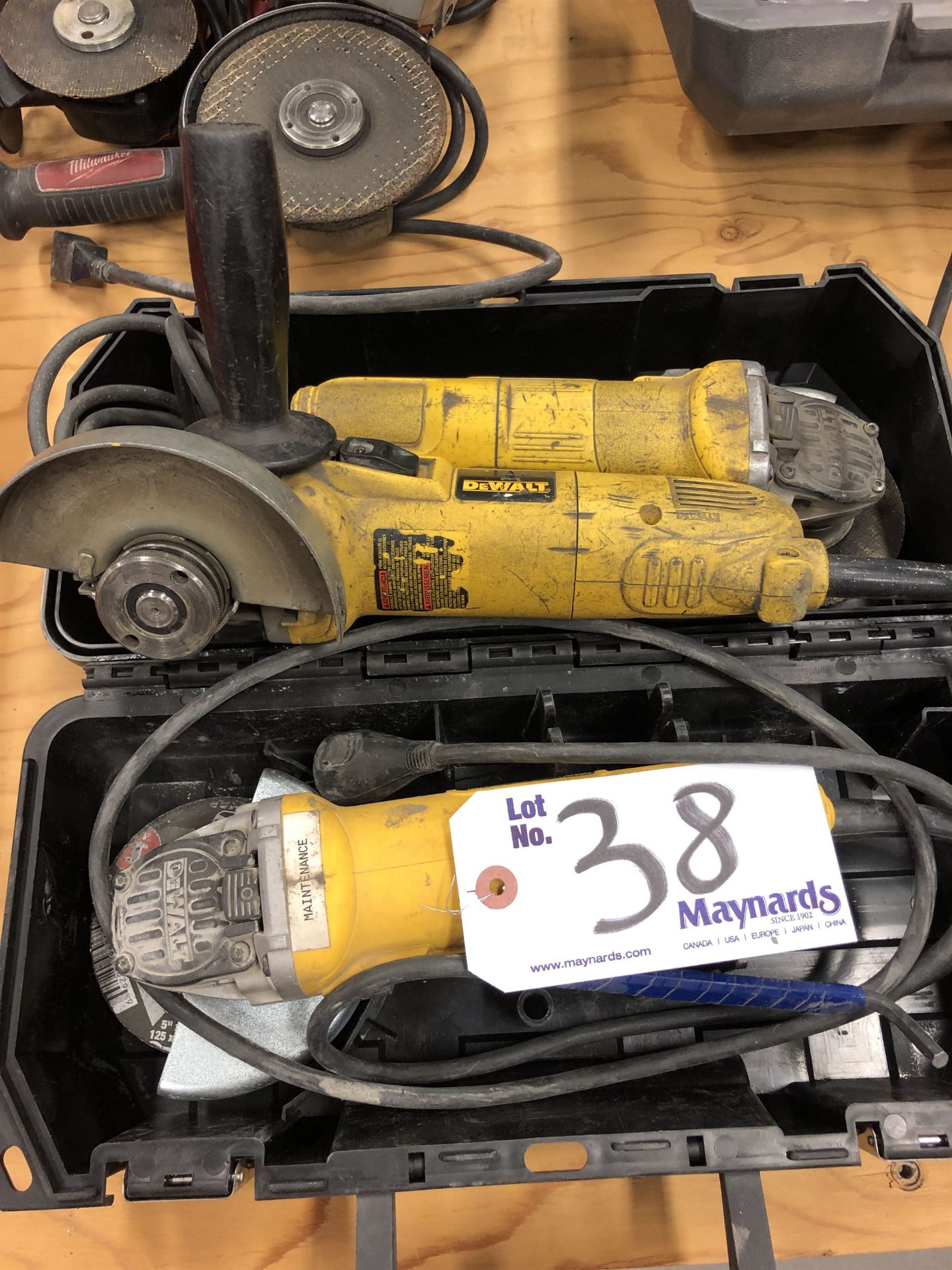 Lot of DEWALT 4" Angle Grinder