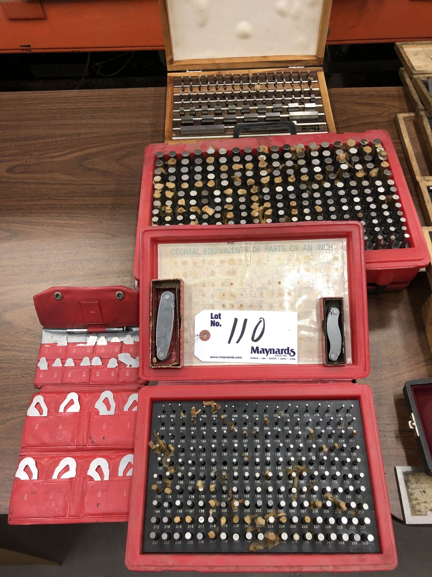 Lot of Pin Gauges, Gage Blocks and Thread Gages