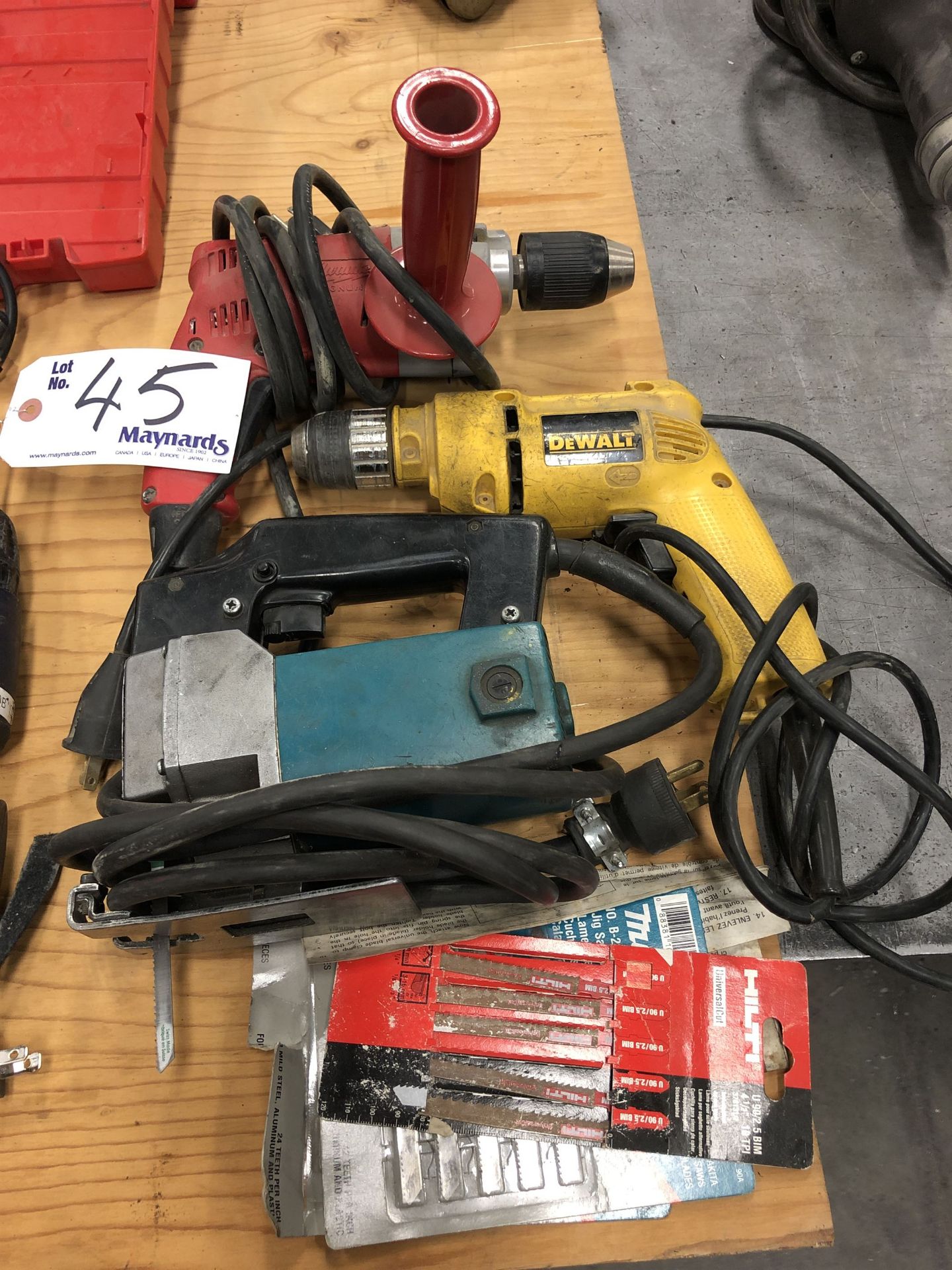 Lot Comprising (2) Drills and Jig Saw