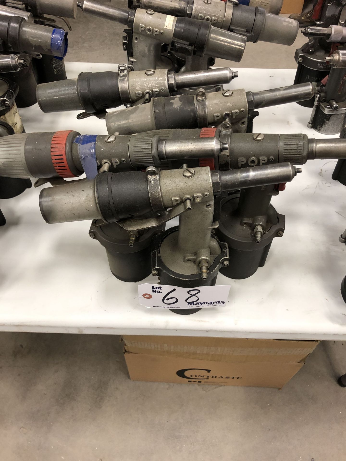 Lot of (5) Pneumatic Pop Rivet Guns