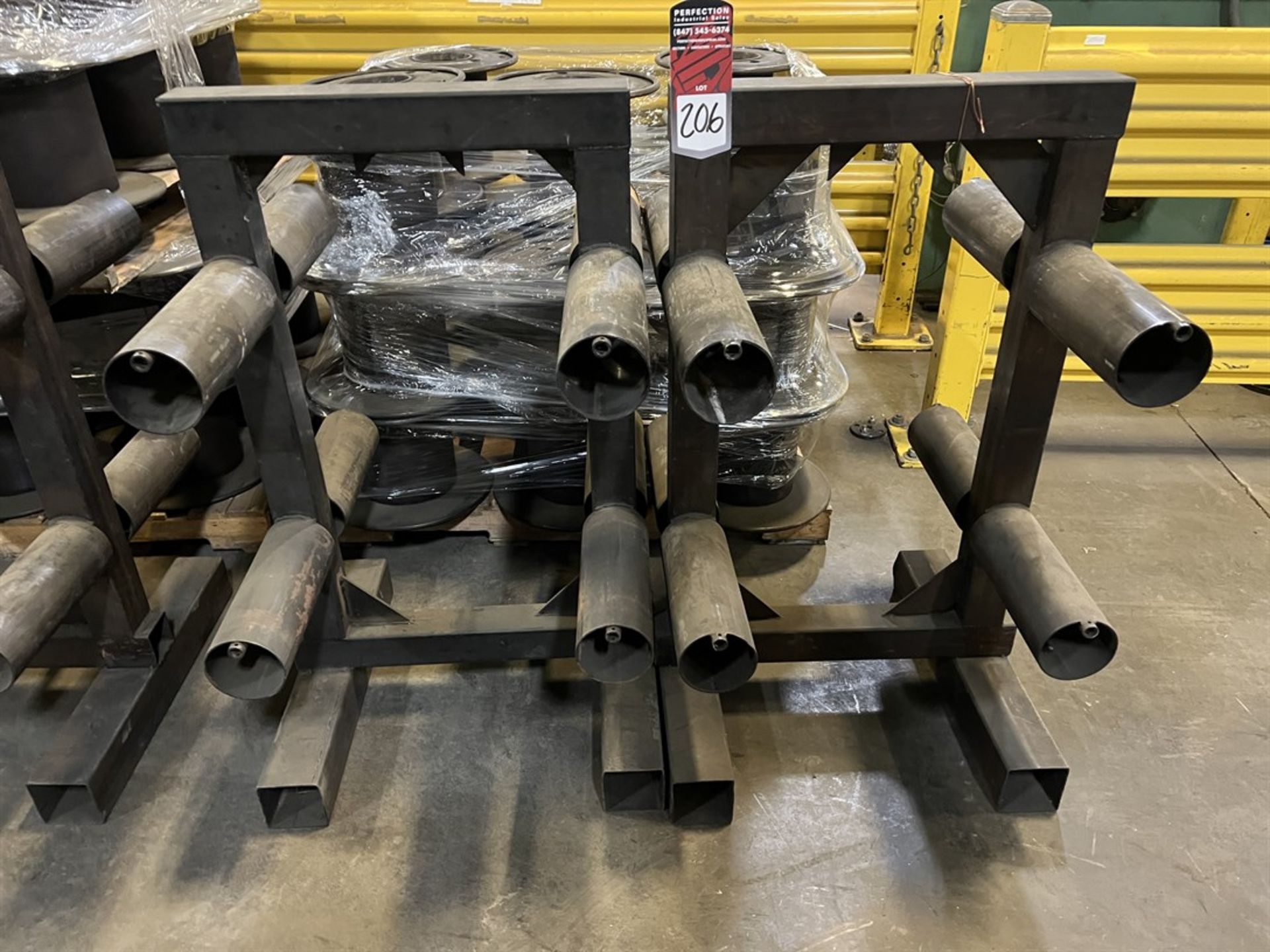 Lot of (2) Reel Trees w/ Pallet of R-16 Reels for Anneal Furnace