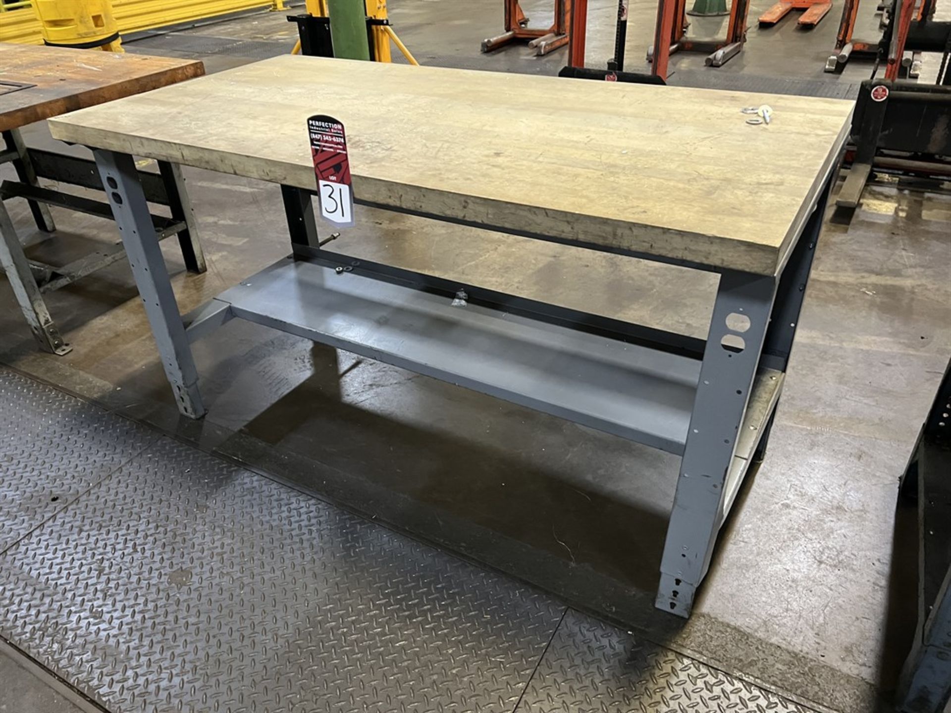 Wood Top Work Bench, 30" x 60"