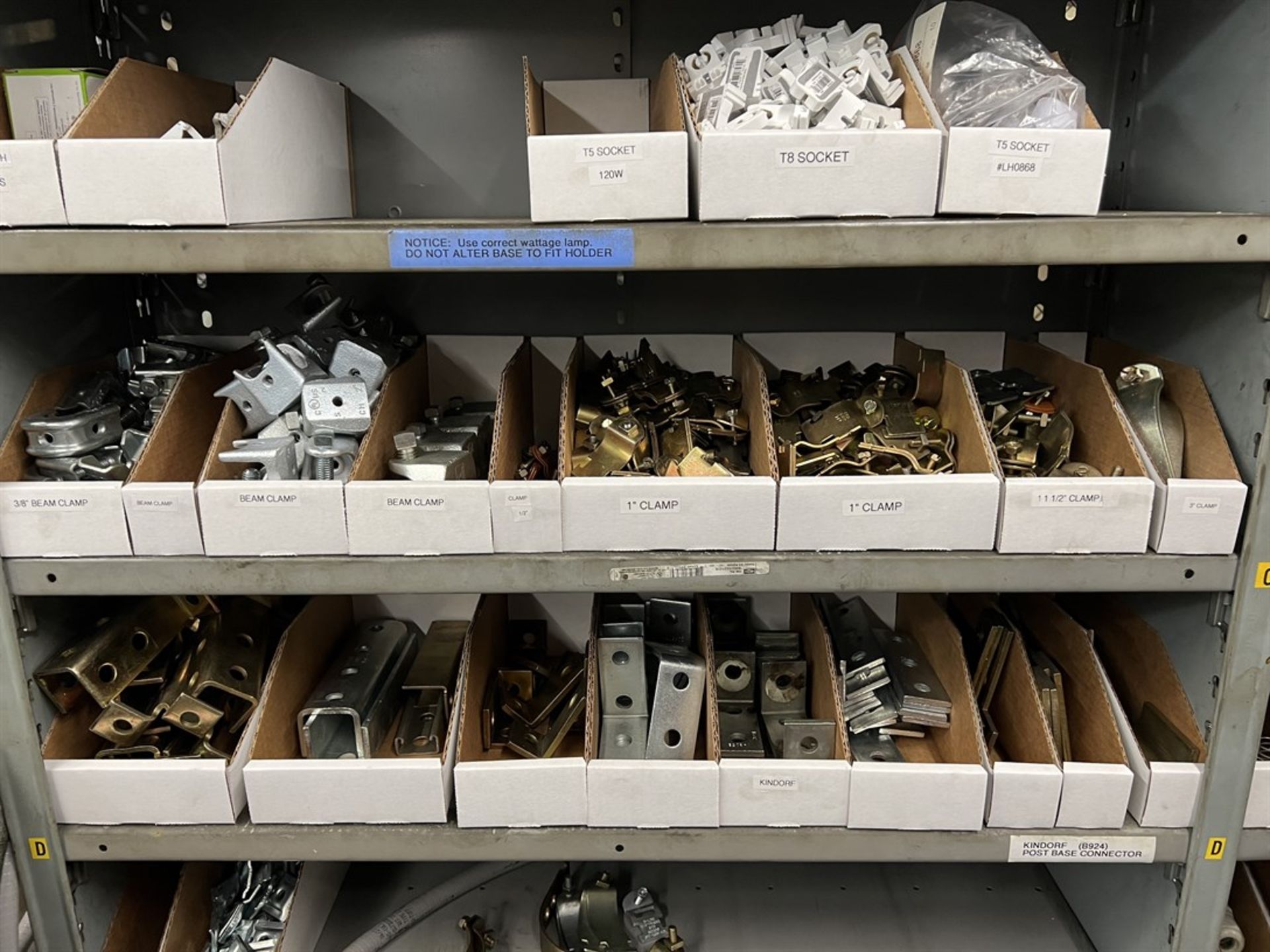 Maintenance Crib- Row of Shop Shelving w/ Contents Including Sockets, Beam Clamps, Liquids Tight and - Image 3 of 21