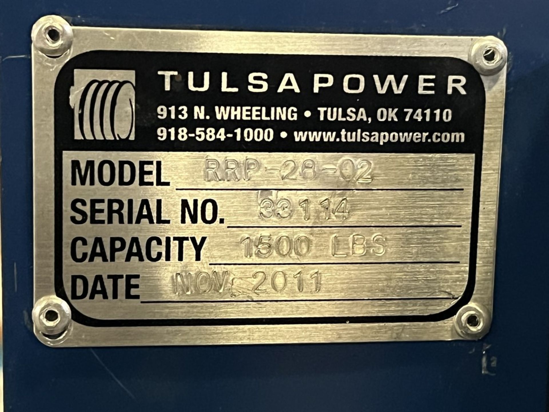 2011 TULSA POWER RRP-28-02 Powered Roller Payoff, s/n 33114 - Image 4 of 4