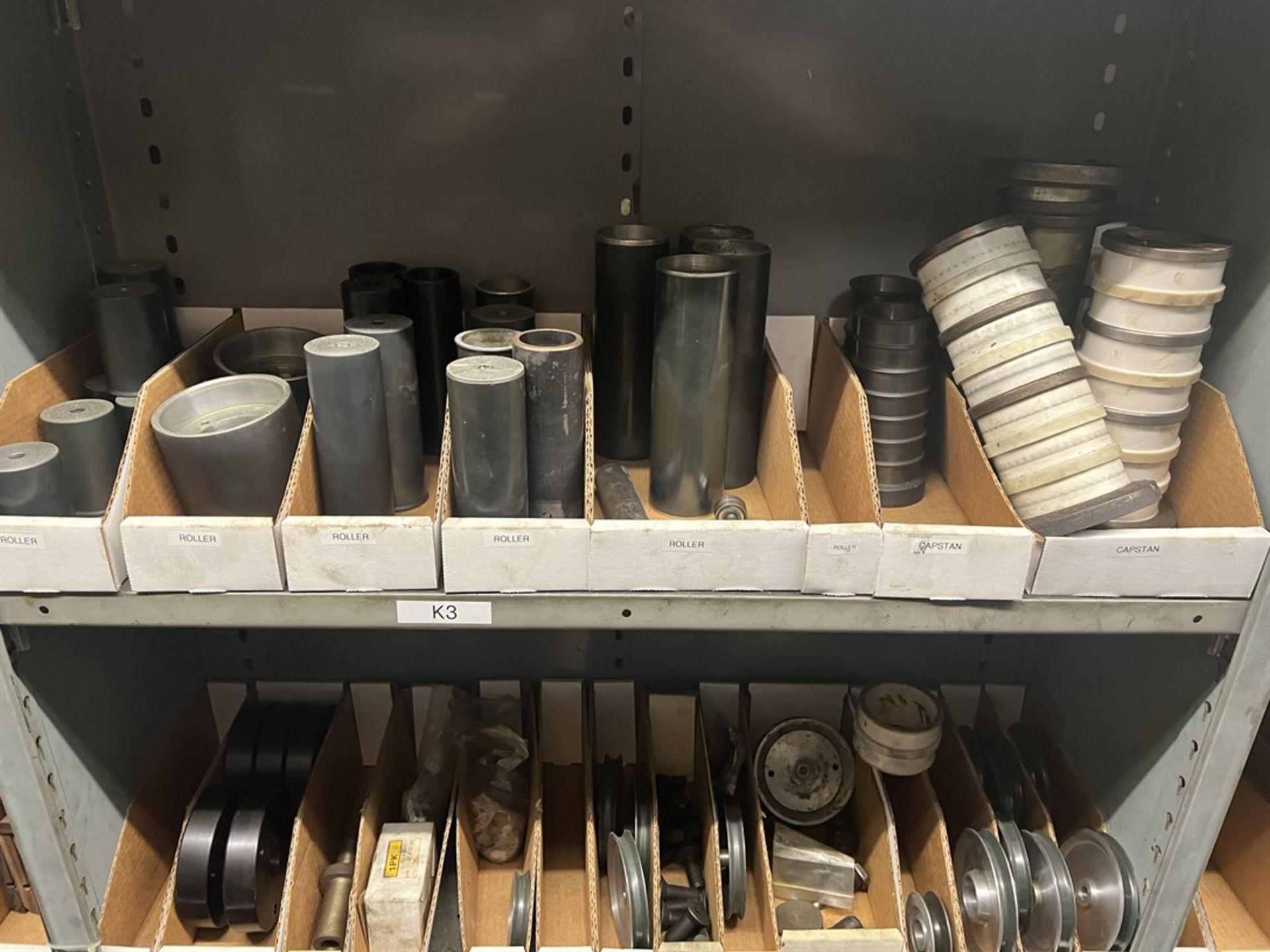 Maintenance Crib- Row of Shop Shelving w/ Contents Including Pulleys, O-Rings, Sensors, Ceramic - Image 15 of 26