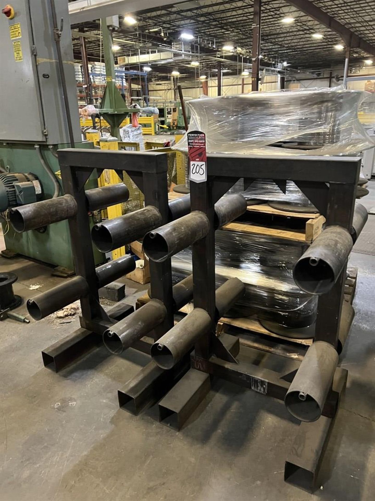 Lot of (2) Reel Trees w/ Pallet of R-16 Reels for Anneal Furnace