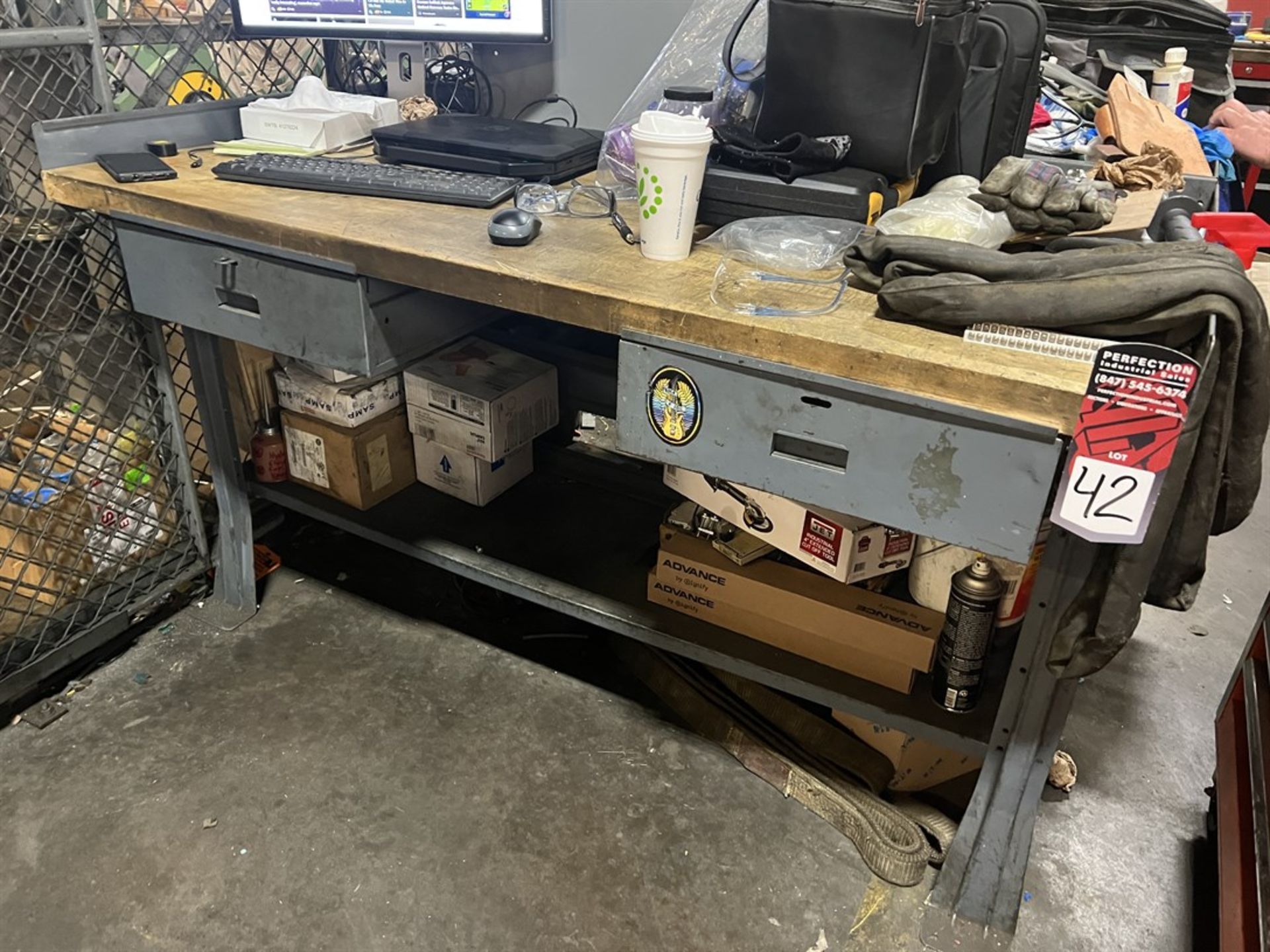 Wood Top Work Bench, 30" x 60"