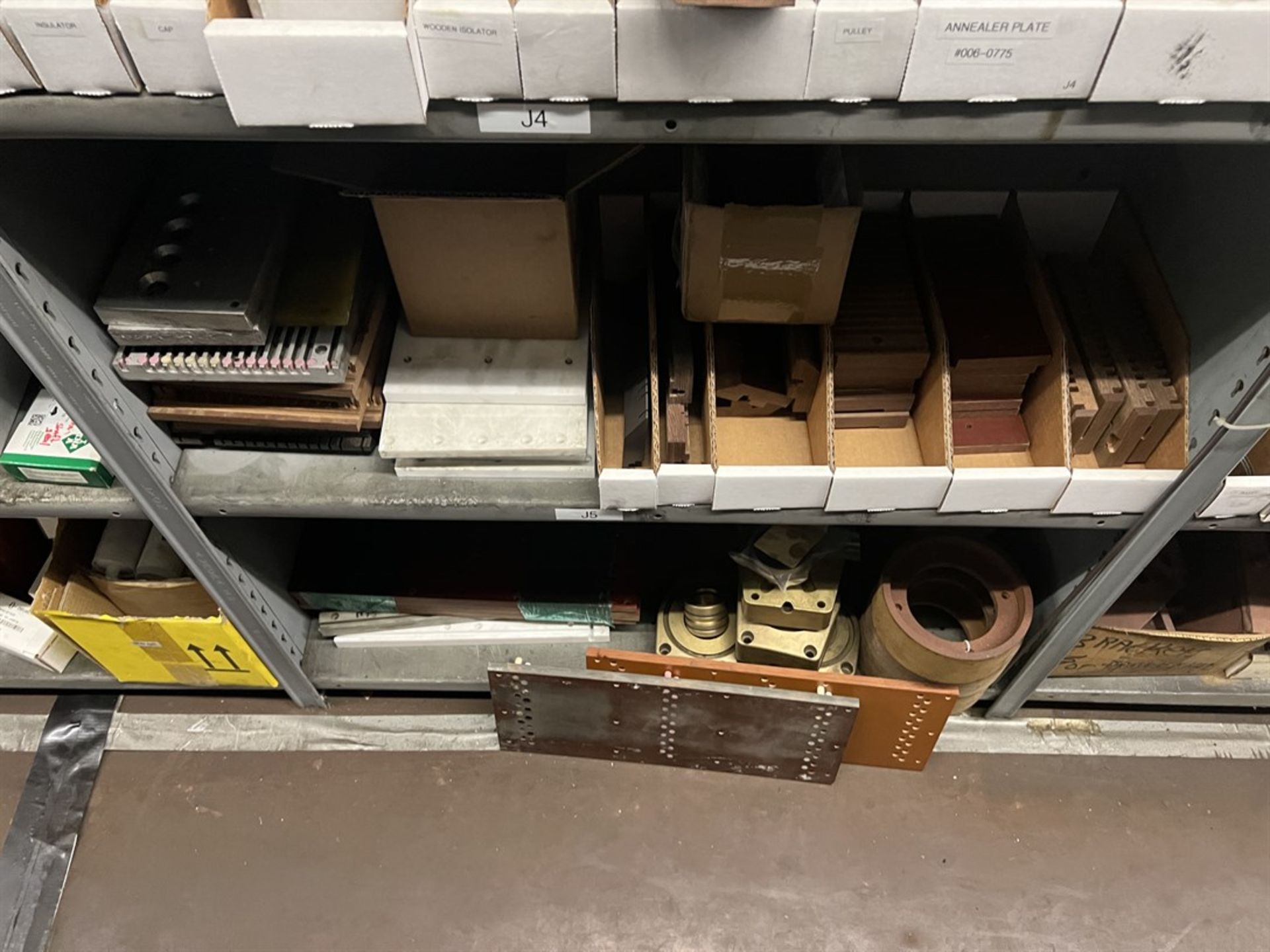 Maintenance Crib- Row of Shop Shelving w/ Contents Including Pulleys, O-Rings, Sensors, Ceramic - Image 13 of 26