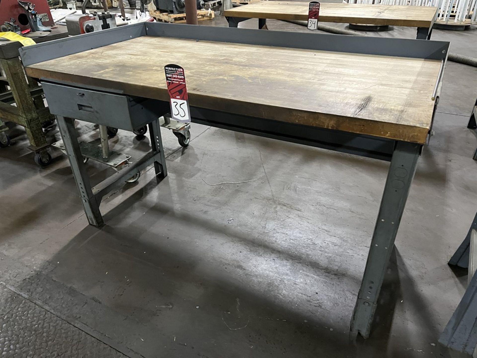 Wood Top Work Bench, 30" x 60"