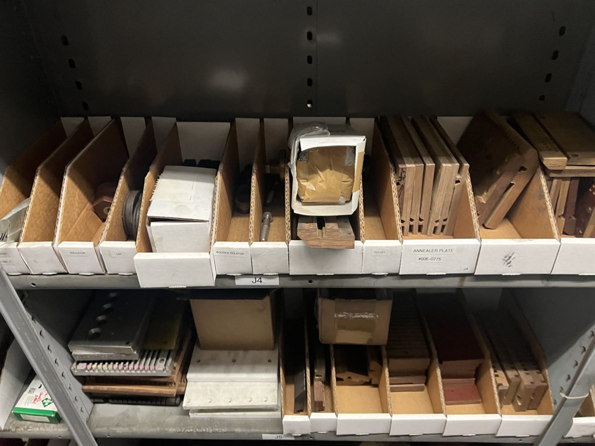 Maintenance Crib- Row of Shop Shelving w/ Contents Including Pulleys, O-Rings, Sensors, Ceramic - Image 12 of 26