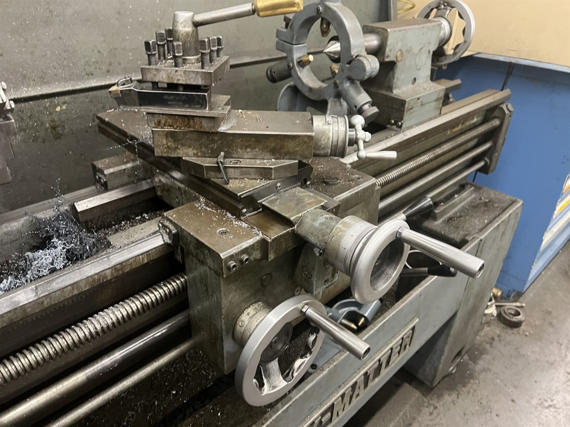 LUX-MATTER Lathe, s/n an, 14” Swing x 36” Between Centers, 6” 3-Jaw Chuck, Quick Change Tool Post, - Image 4 of 6