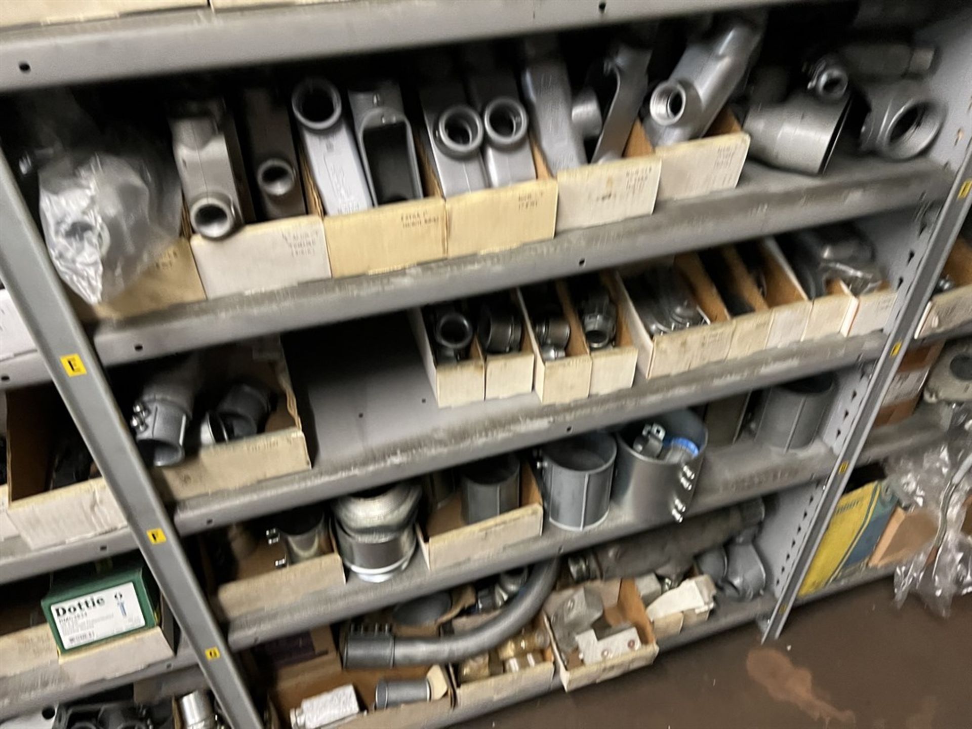 Maintenance Crib- Row of Shop Shelving w/ Contents Including Sockets, Beam Clamps, Liquids Tight and - Image 16 of 21