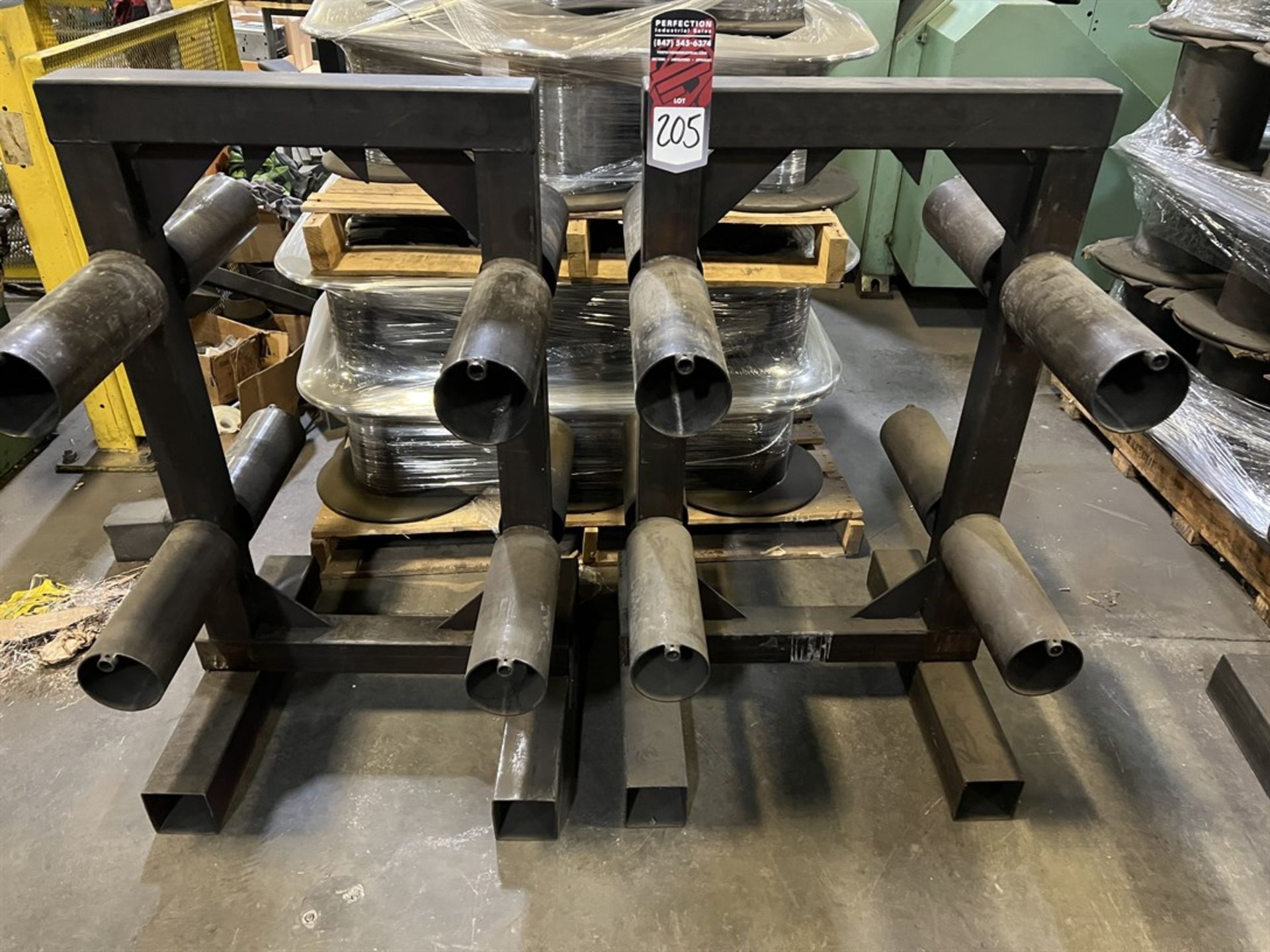 Lot of (2) Reel Trees w/ Pallet of R-16 Reels for Anneal Furnace - Image 2 of 3