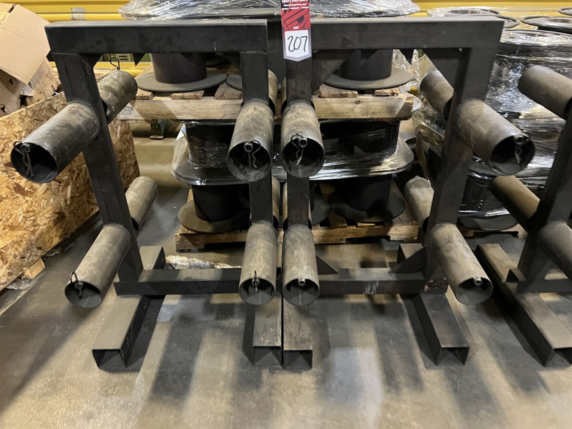 Lot of (2) Reel Trees w/ Pallet of R-16 Reels for Anneal Furnace - Image 2 of 3