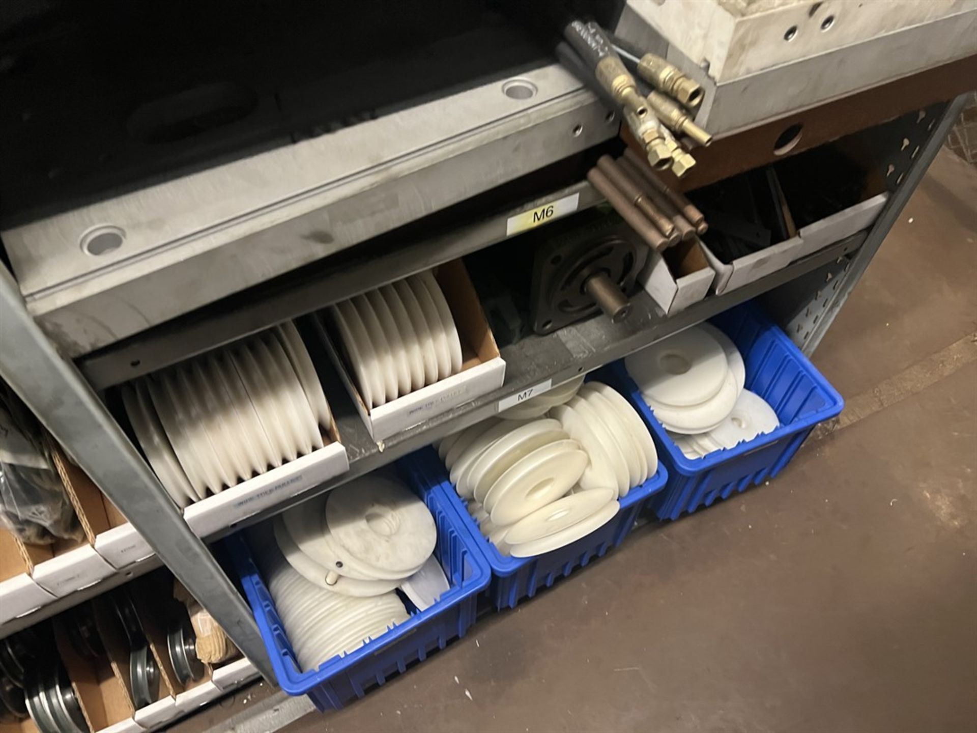 Maintenance Crib- Row of Shop Shelving w/ Contents Including Pulleys, O-Rings, Sensors, Ceramic - Image 26 of 26