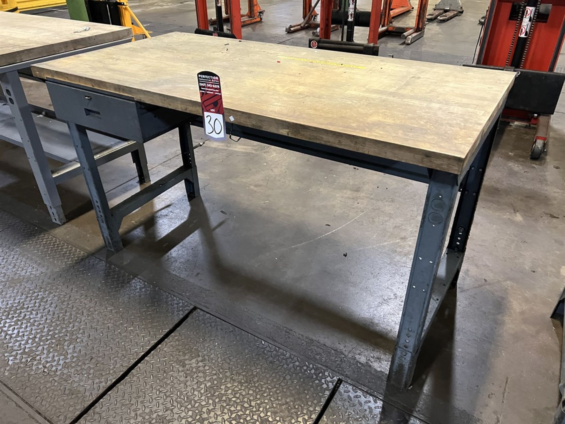 Wood Top Work Bench, 30" x 60"