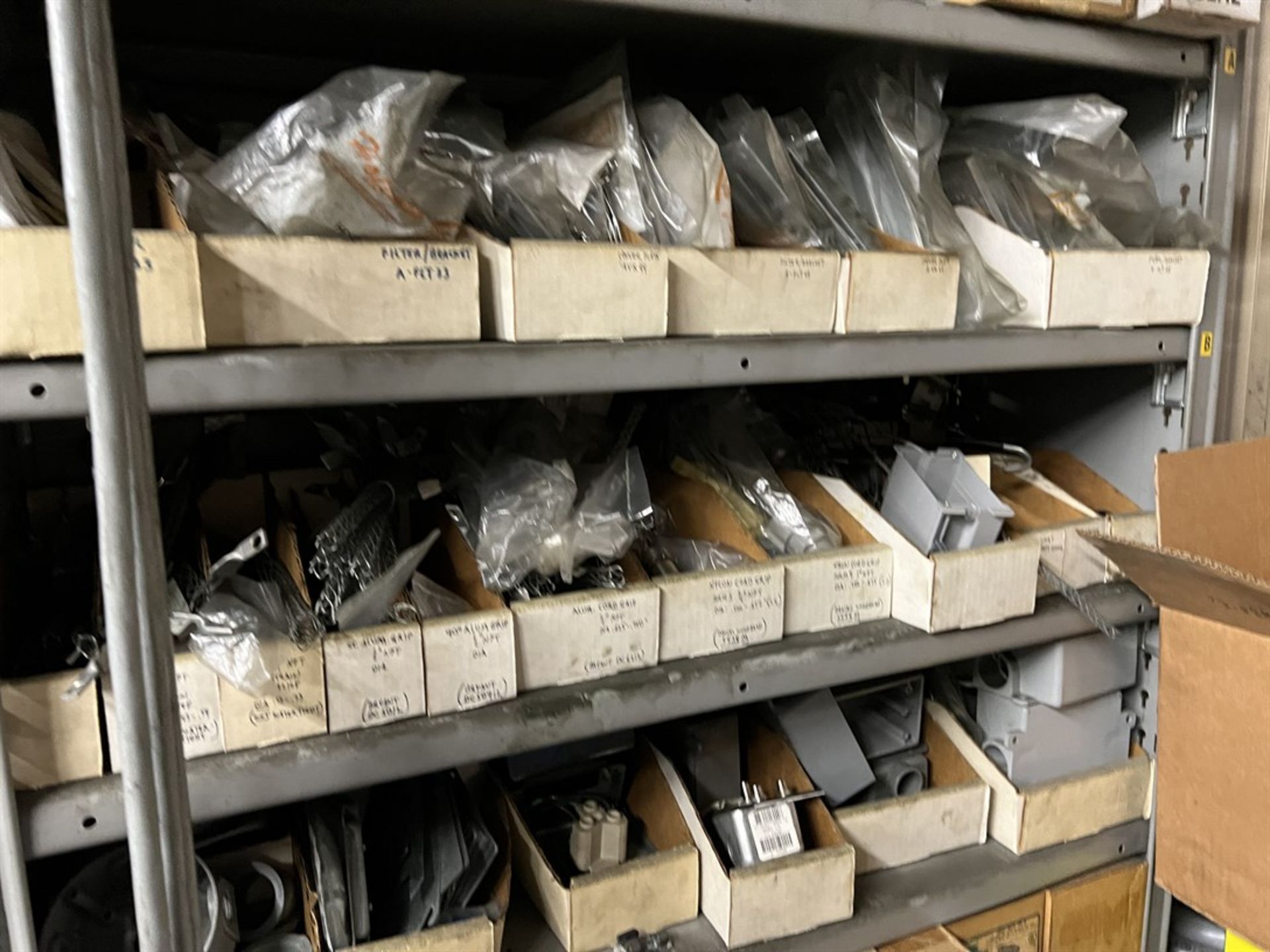 Maintenance Crib- Row of Shop Shelving w/ Contents Including Sockets, Beam Clamps, Liquids Tight and - Image 18 of 21