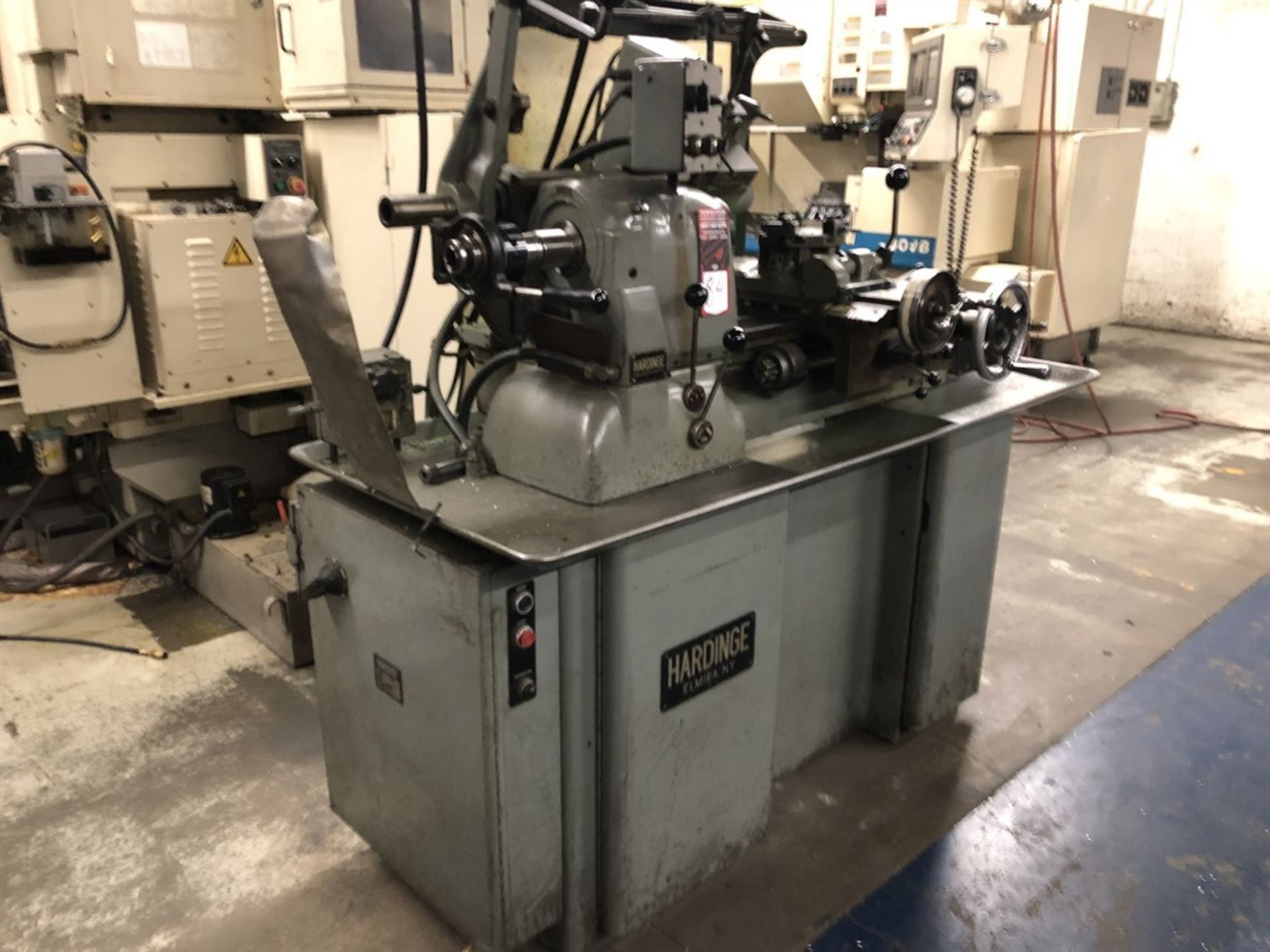 HARDINGE HC Precision Lathe, s/n 2419G, 1.5 HP, 125-3000 RPM, Turret - Image 2 of 7