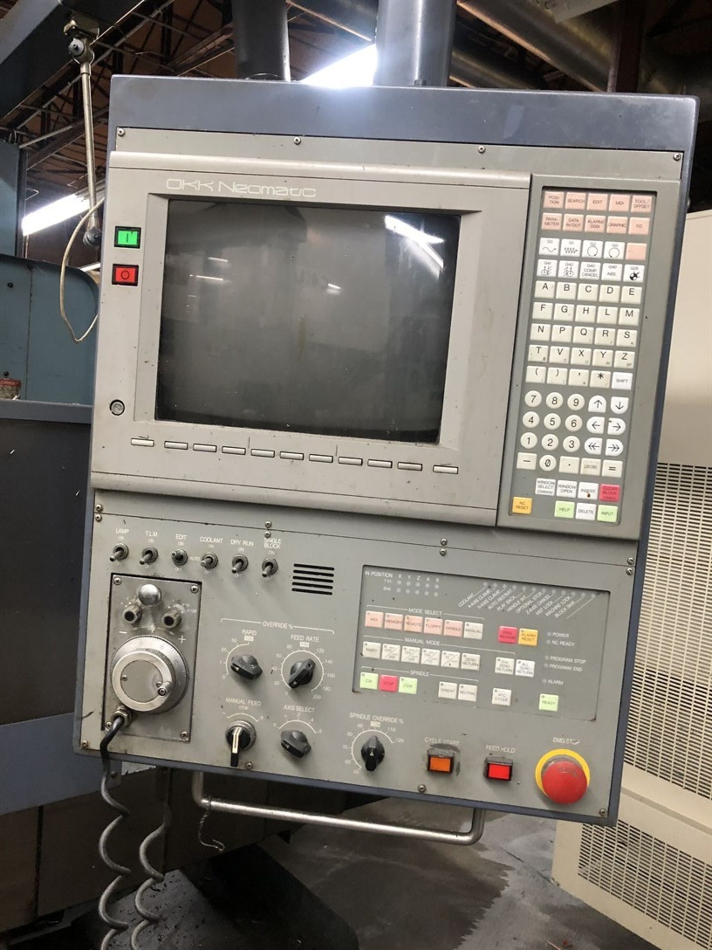 OKK MCV-560 Vertical Machining Center, s/n 186, Neomatic Control, 22” x 51” Table, CT50 Spindle - Image 7 of 8