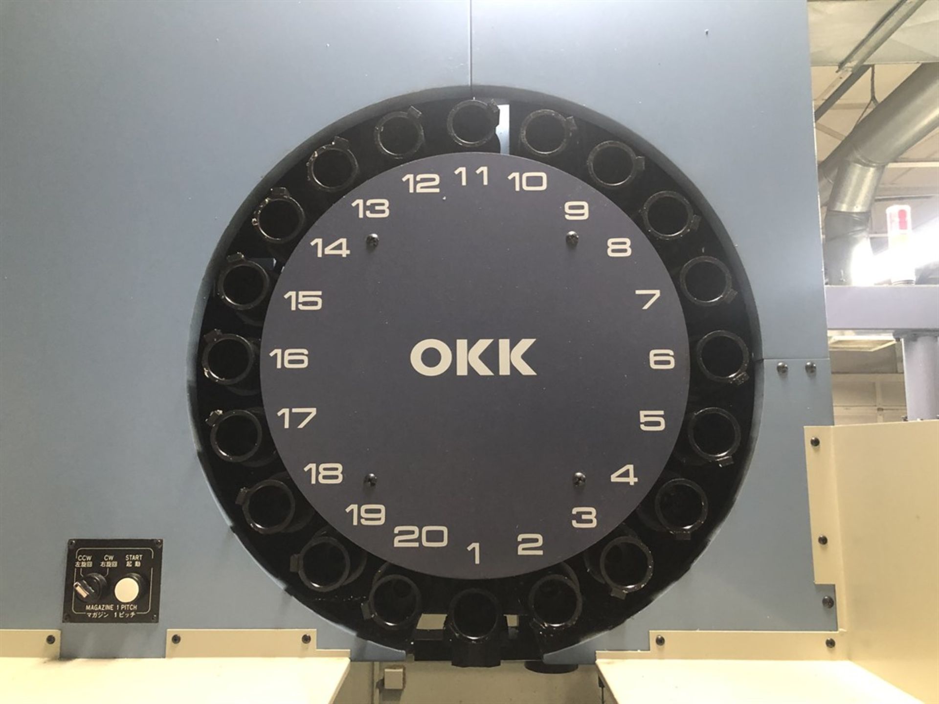 OKK VM5II Vertical Machining Center, s/n 452, Neomatic 635 Control, 22” x 41” Table, CT40 Spindle - Image 4 of 10