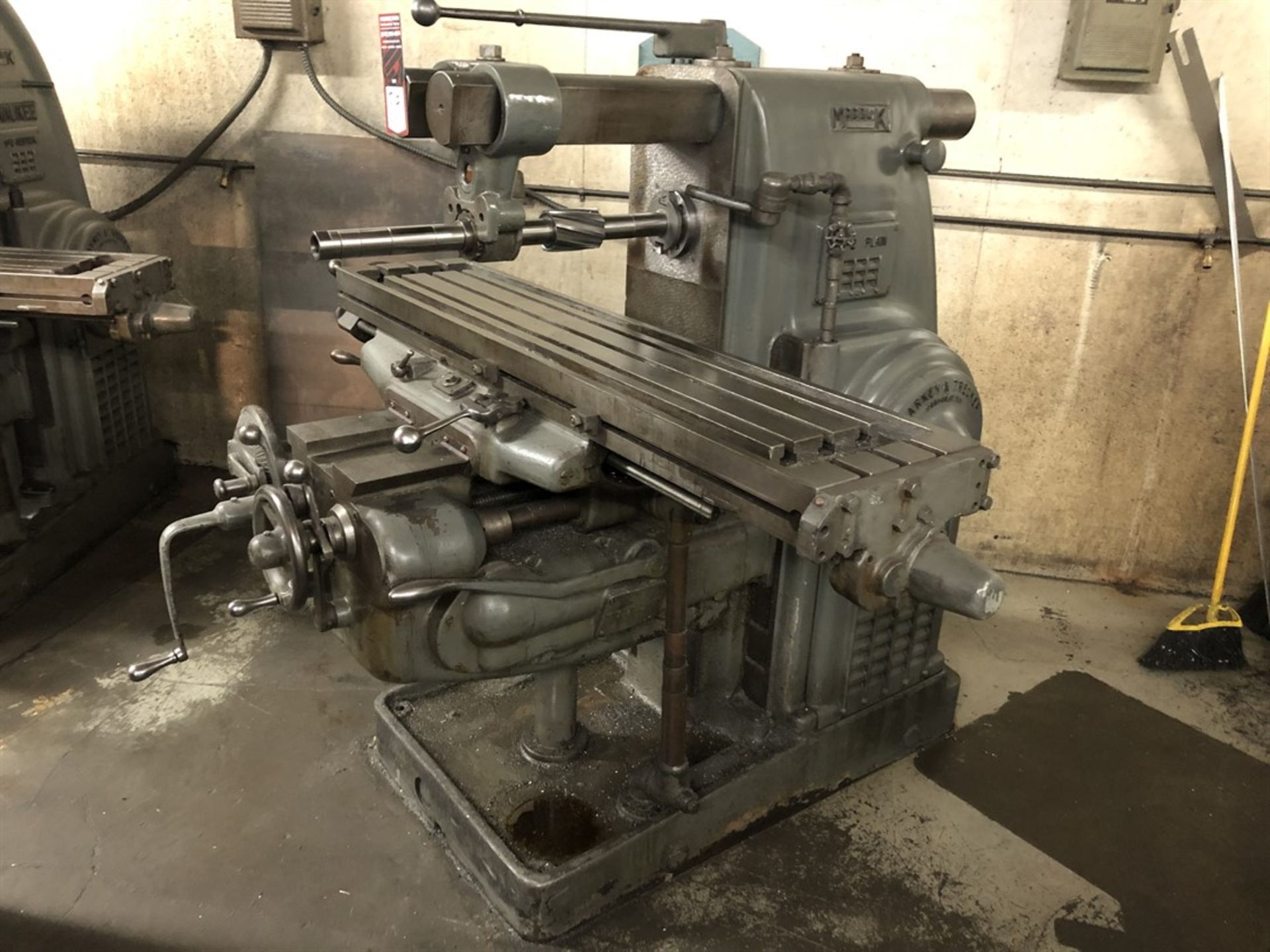 MILWAUKEE K Plain No. 2 Horizontal Milling Machine, s/n 5-4046, 12” x 56” Table, 15-1500 RPM