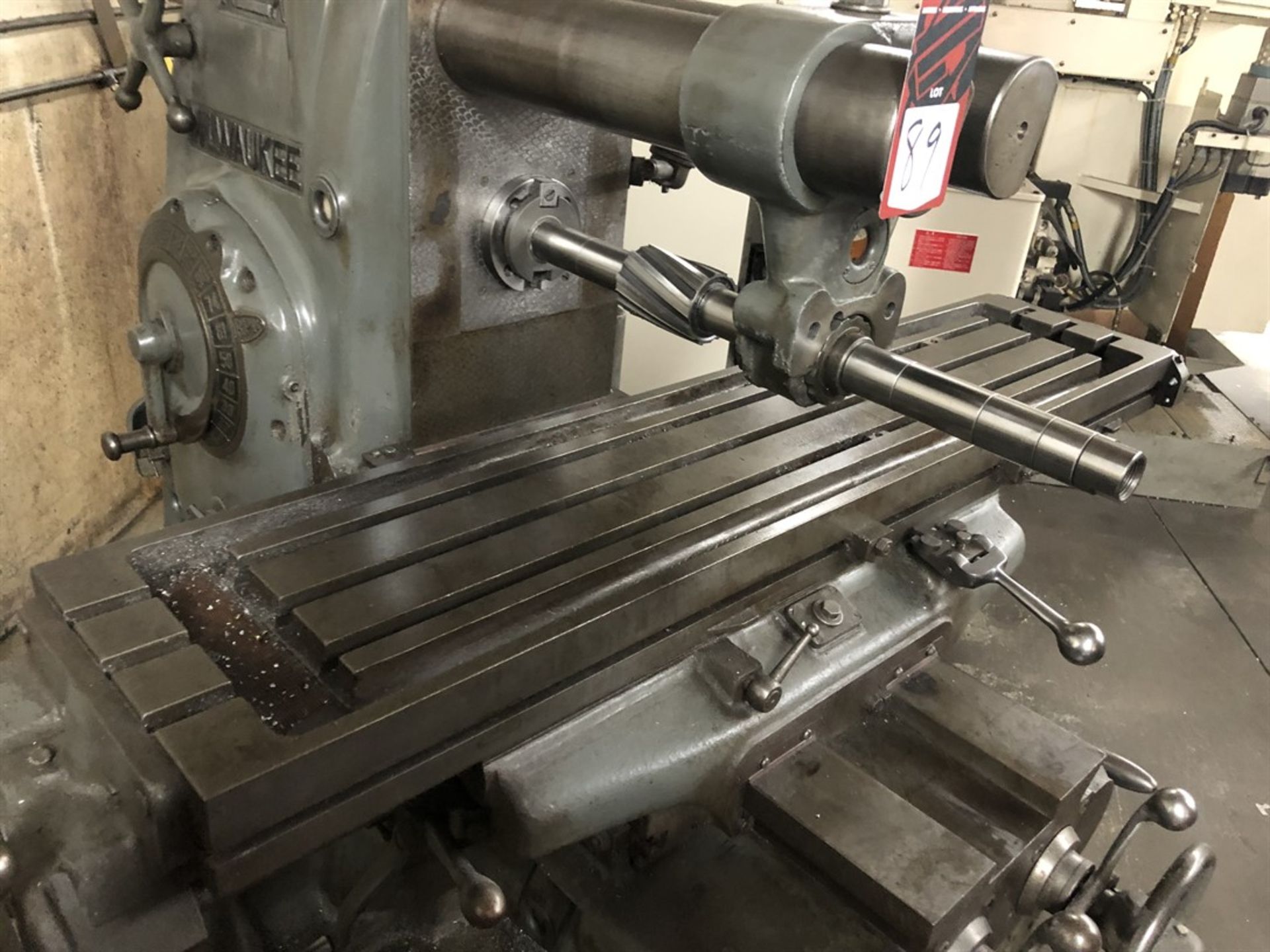 MILWAUKEE K Plain No. 2 Horizontal Milling Machine, s/n 5-4046, 12” x 56” Table, 15-1500 RPM - Image 4 of 6